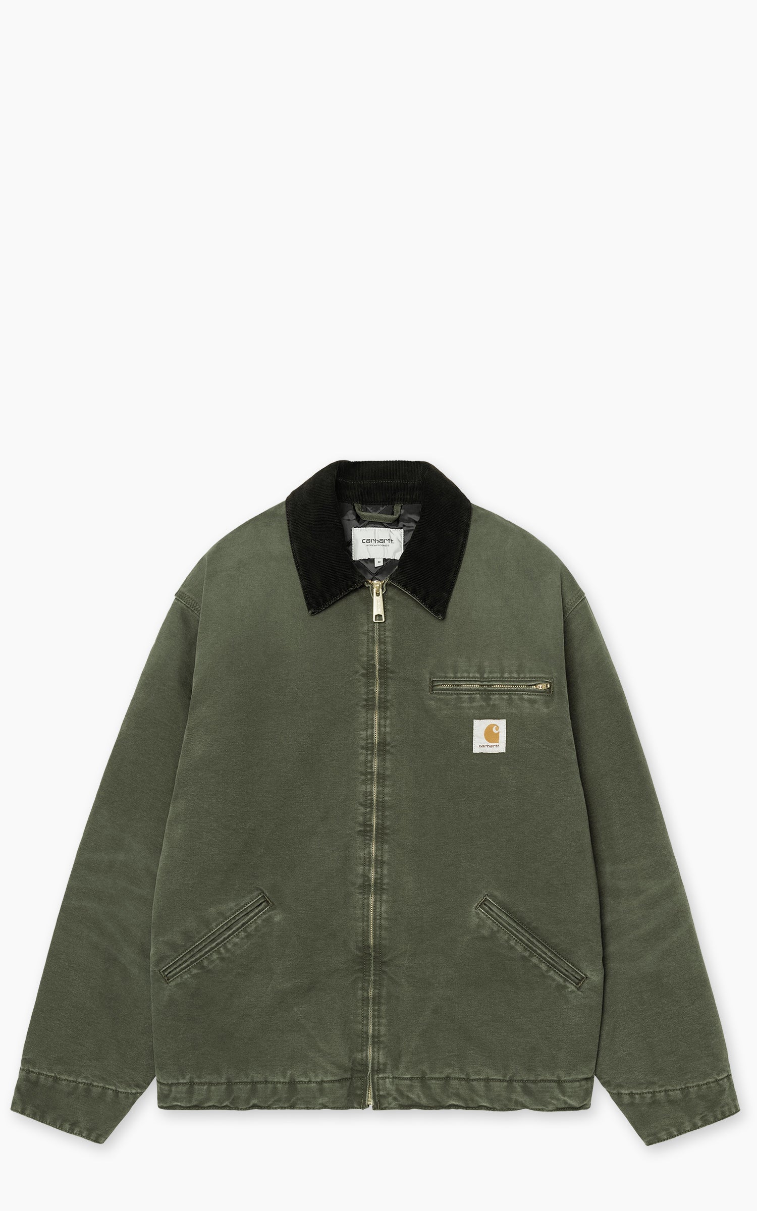 Carhartt WIP OG Detroit Jacket Dearborn Canvas Stone Olive/Black