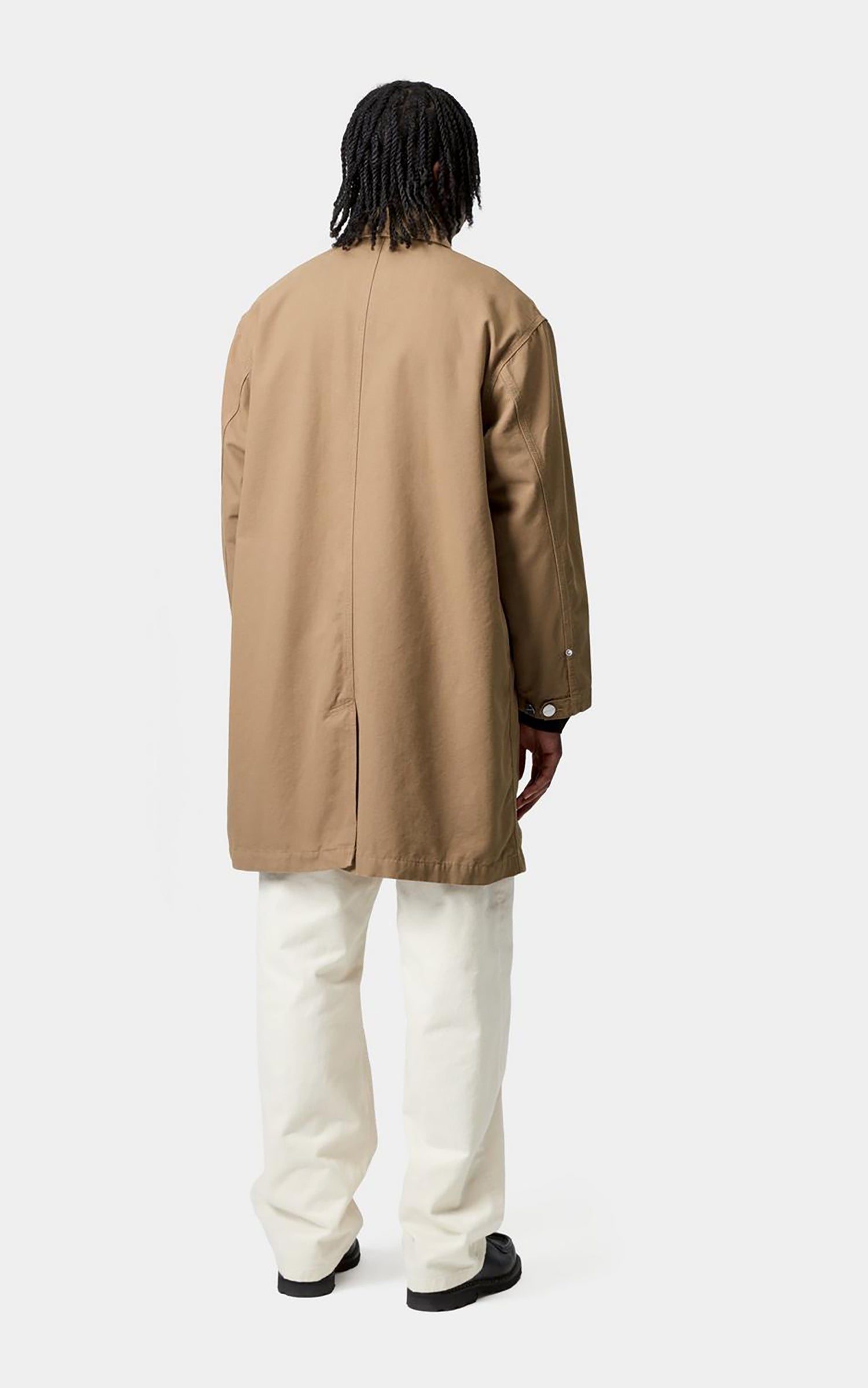 Carhartt WIP Webster Coat Hubbard Canvas Rinsed Leather/Leather