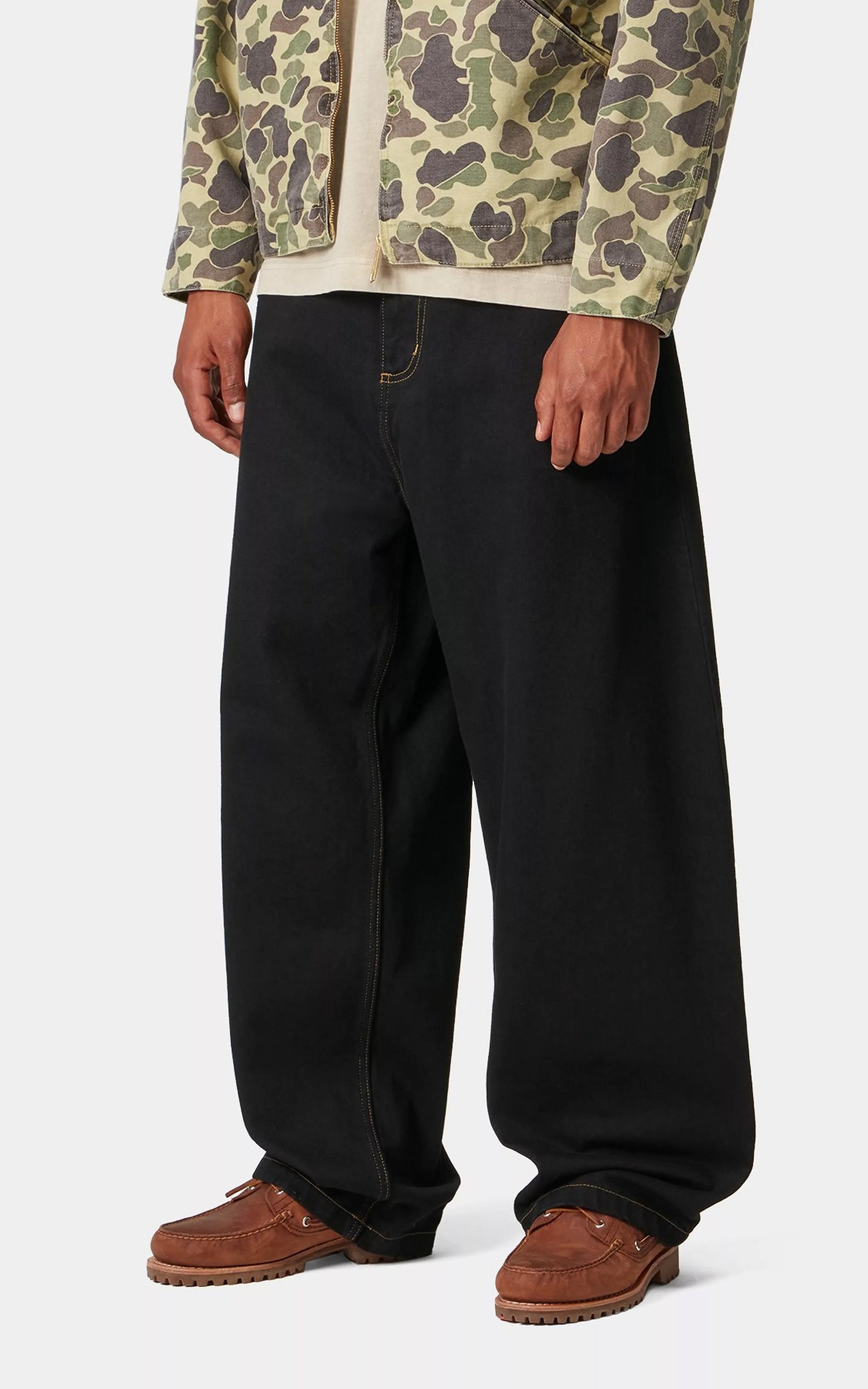 Carhartt WIP Brandon Pant Smith Denim Rinsed Black