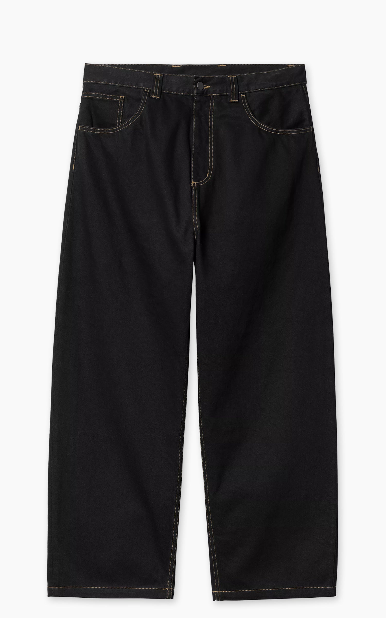 Carhartt WIP Brandon Pant Smith Denim Rinsed Black