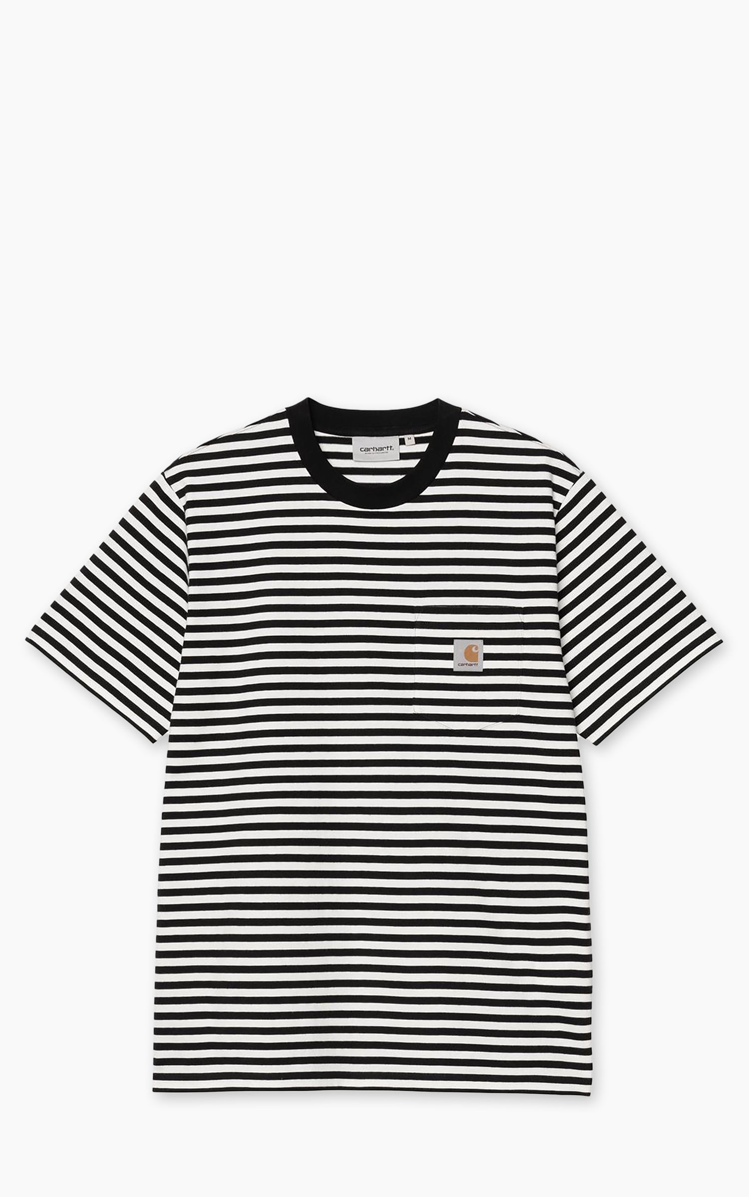 Carhartt WIP S/S Ezra Pocket T-Shirt Ezra Stripe Black/Wax