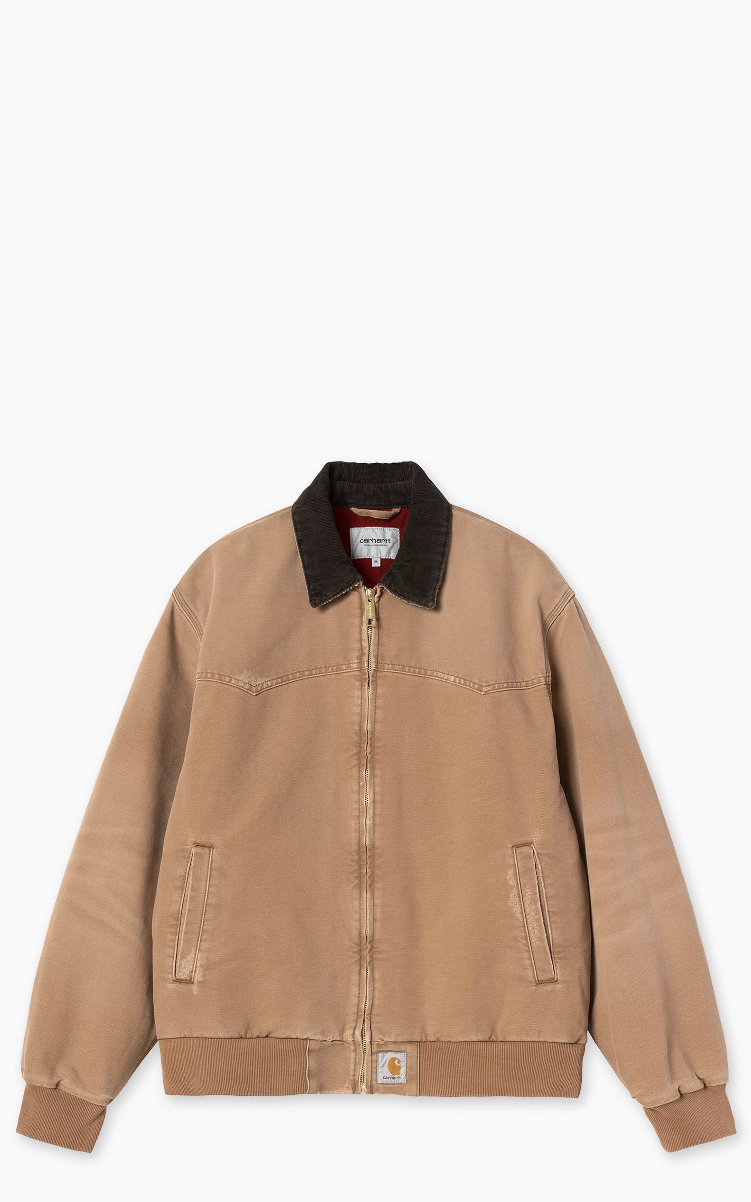 Carhartt WIP OG Santa Fe Jacket Dearborn Canvas Grind Washed Hamilton Brown/Tobacco