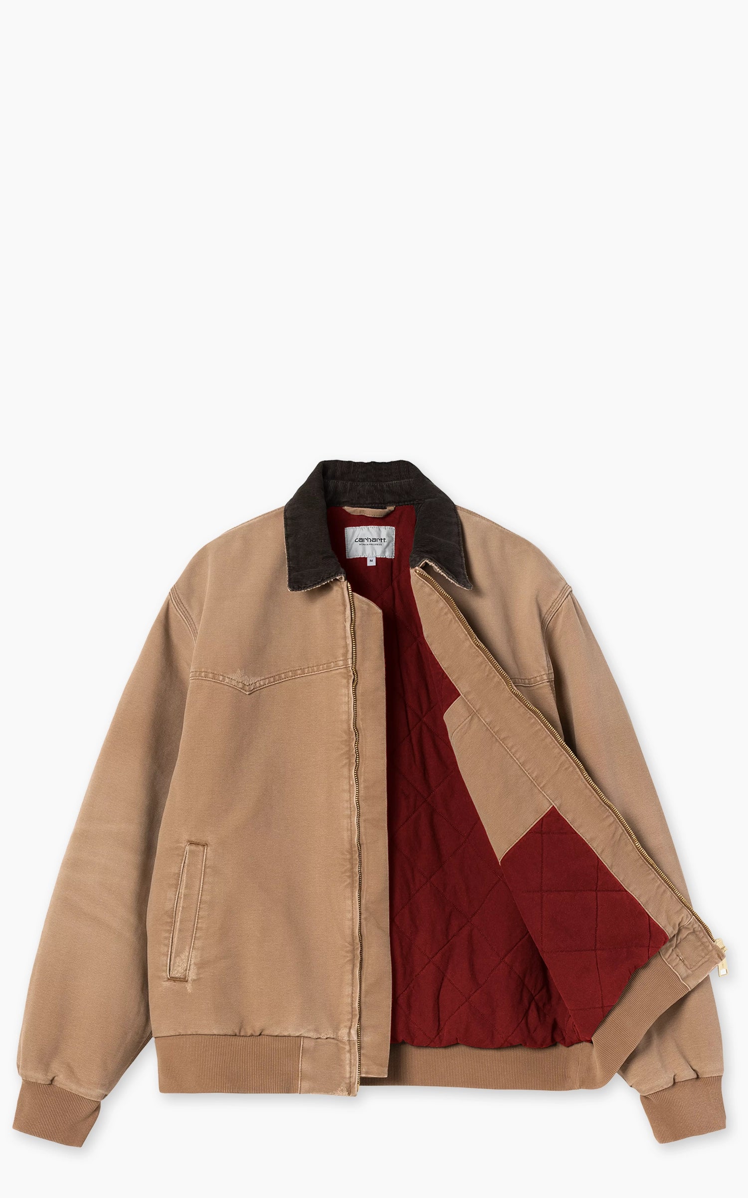 Carhartt WIP OG Santa Fe Jacket Dearborn Canvas Grind Washed Hamilton Brown/Tobacco