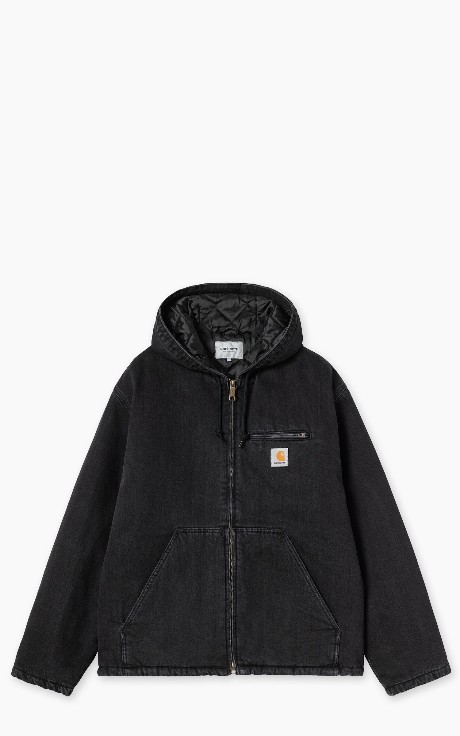 Carhartt WIP Cleveland Jacket Smith Denim Stone Washed Black