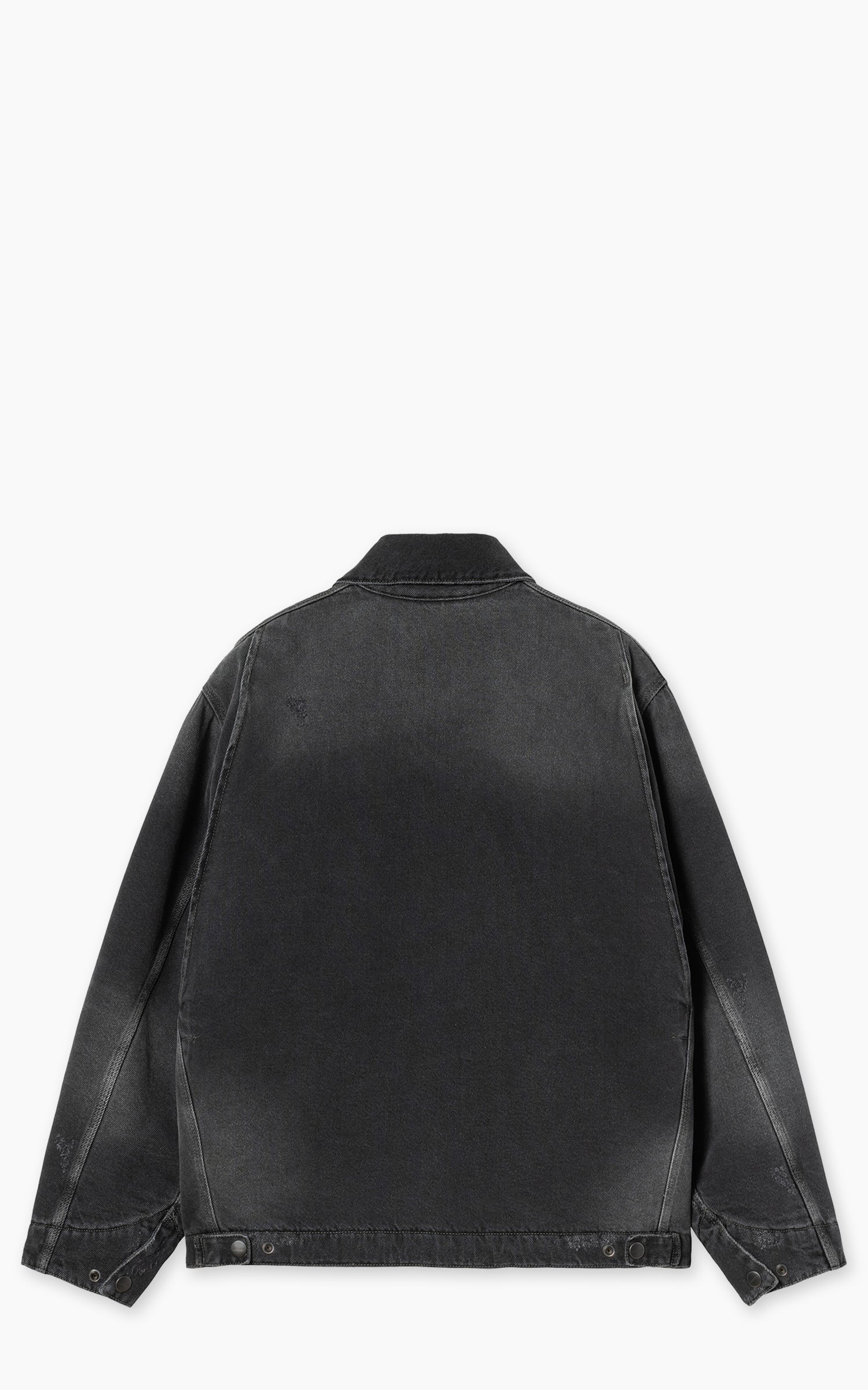 Carhartt WIP OG Detroit Jacket Bradenton Denim Grind Washed Black