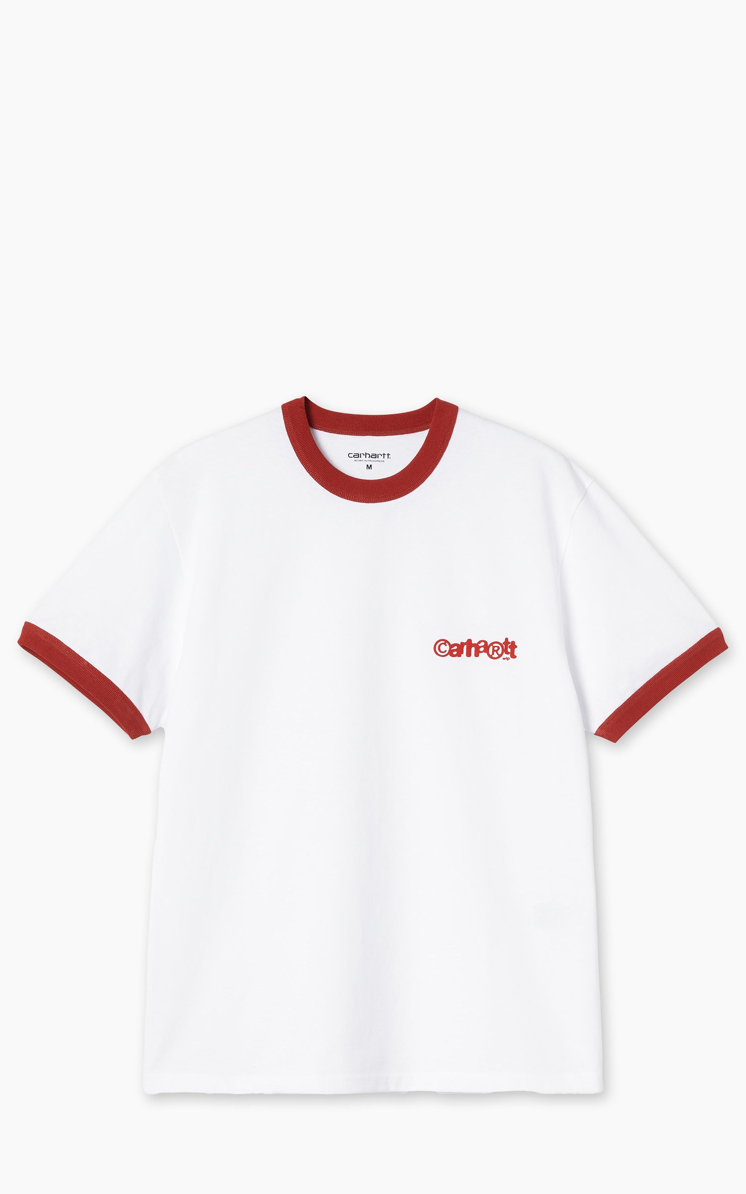 Carhartt WIP S/S Ip Ringer T-Shirt White/Red/Red