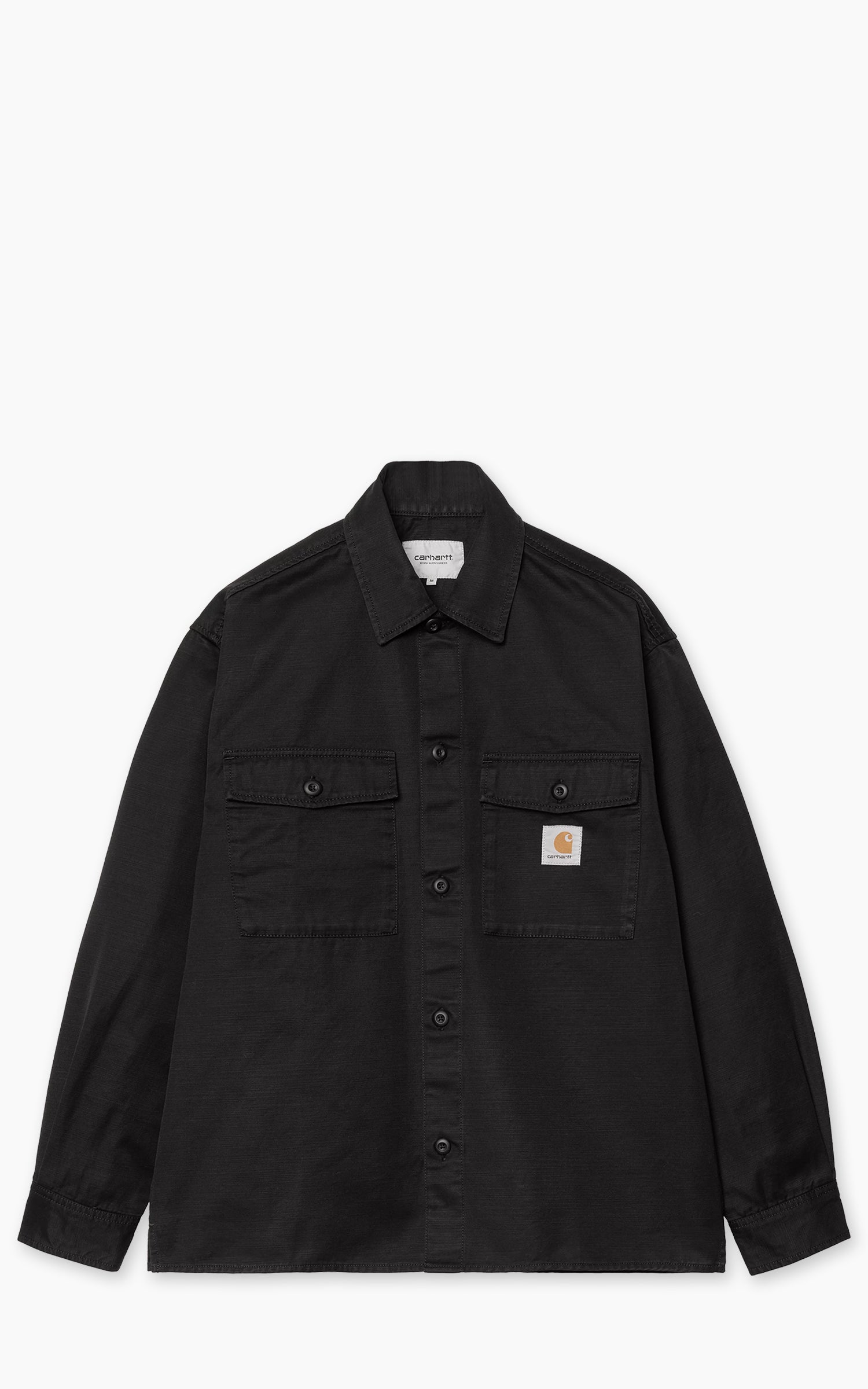 Carhartt WIP Kelly Shirt Jac Cooper Twill Rinsed Black