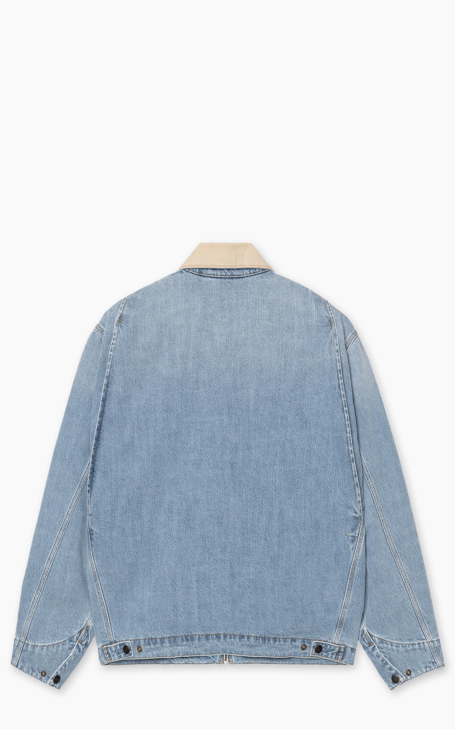 Carhartt WIP OG Detroit Jacket Camano Denim Burst Washed Blue/Dusty H Brown