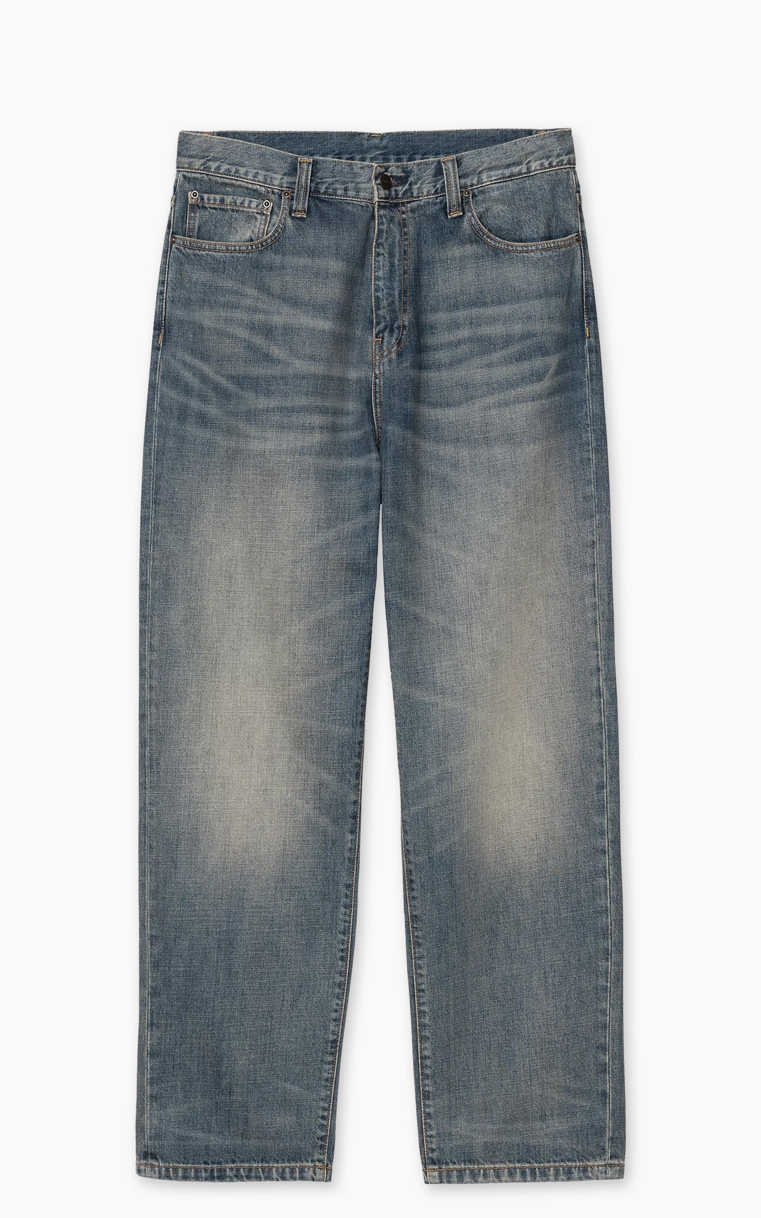 Carhartt WIP Aaron Pant Camano Denim Worn Used Wash Blue