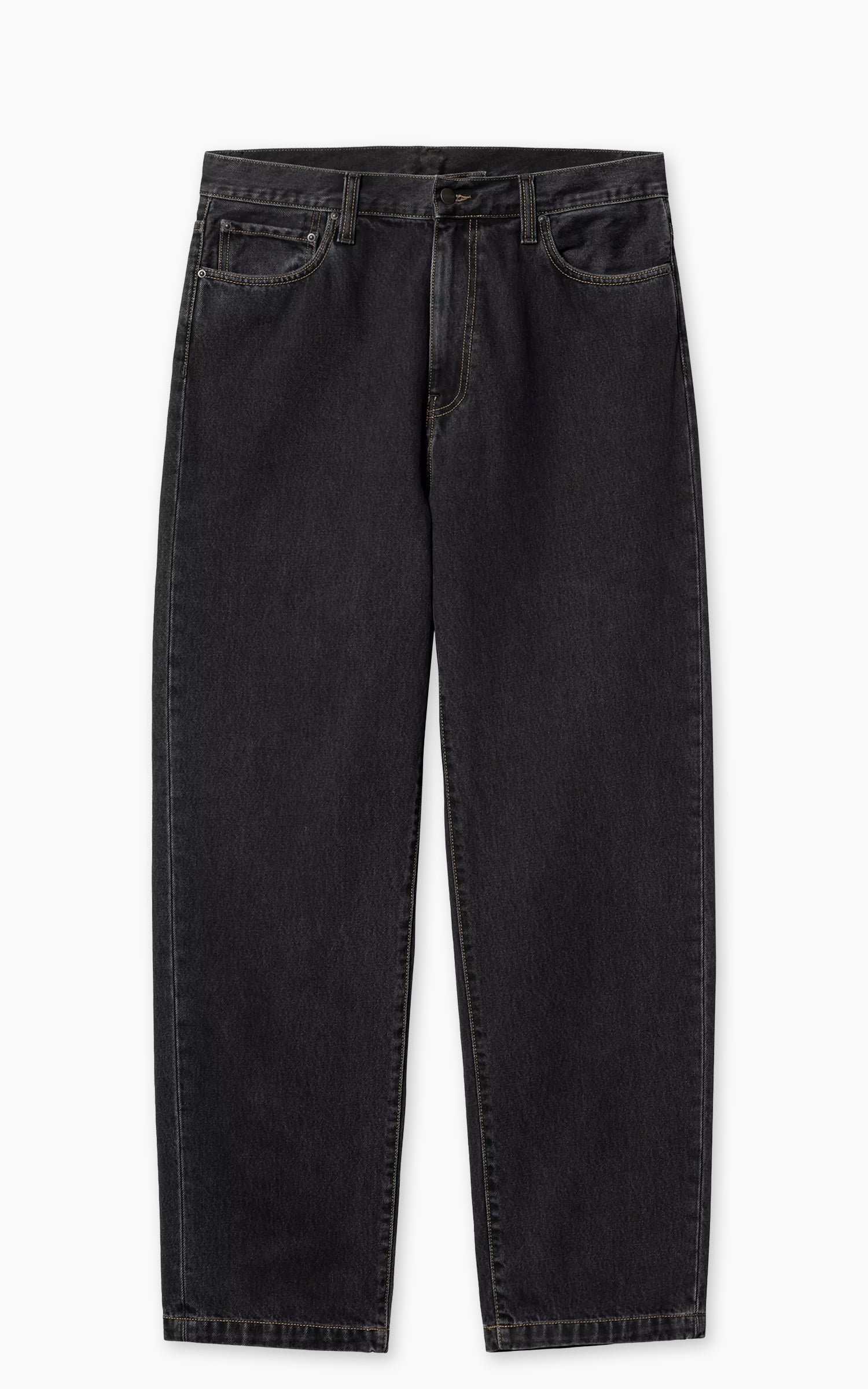 Carhartt WIP Aaron Pant Camano Denim Stone Washed Black