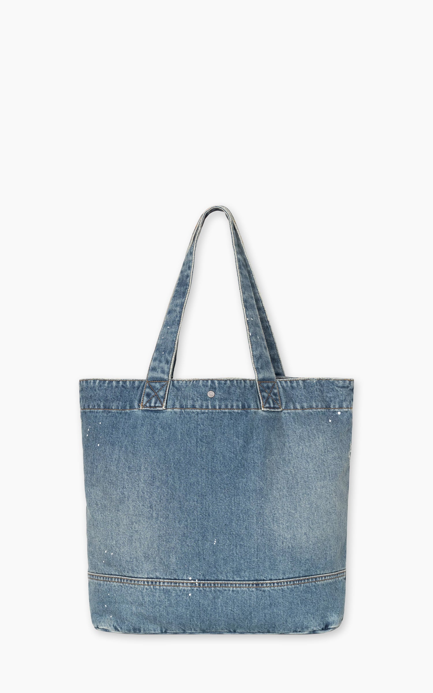 Carhartt WIP Denim Tote Destroy Wash Splatter Blue