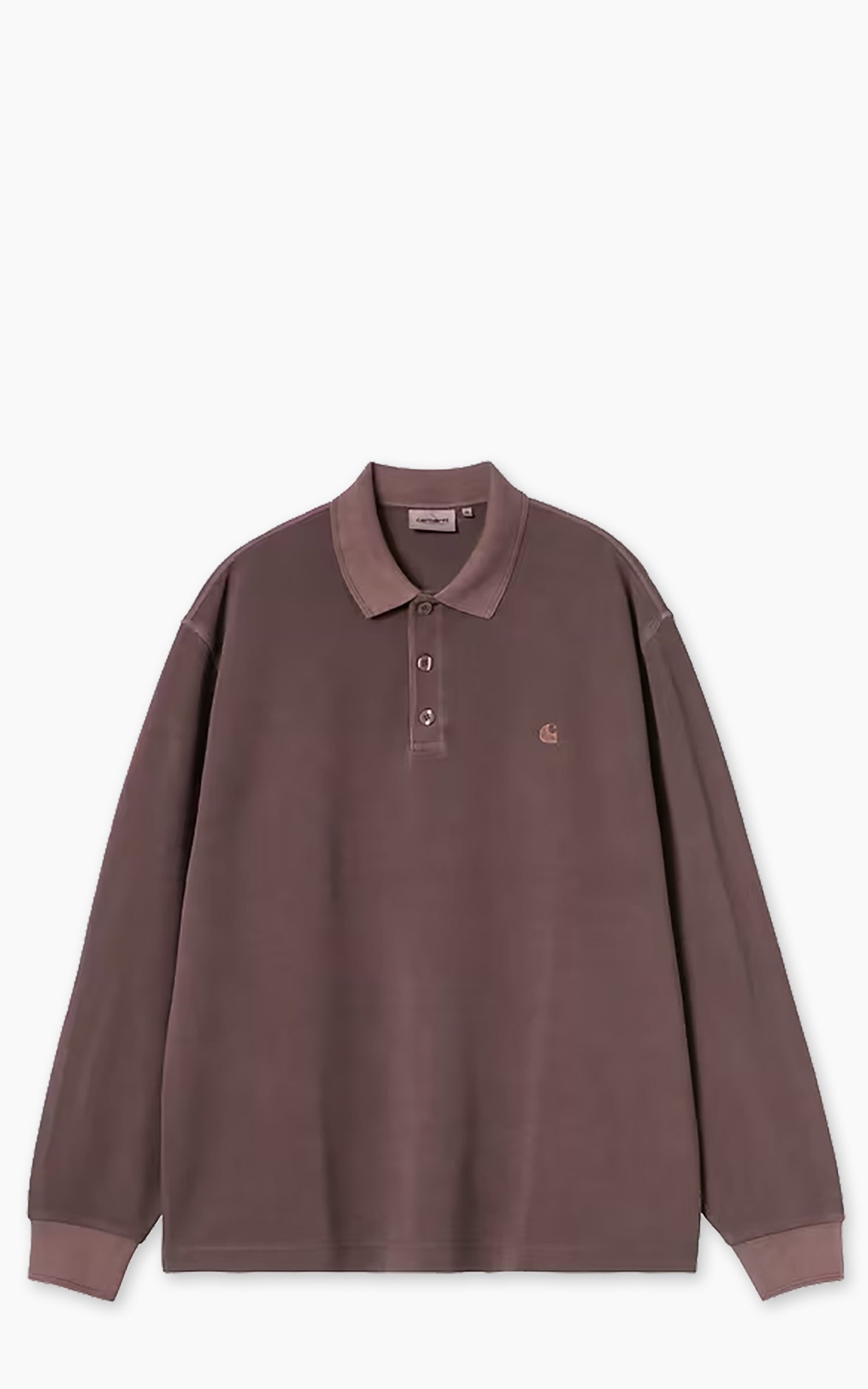 Carhartt WIP L/S Waffle Rugby Shirt Garment Dyed Palisander