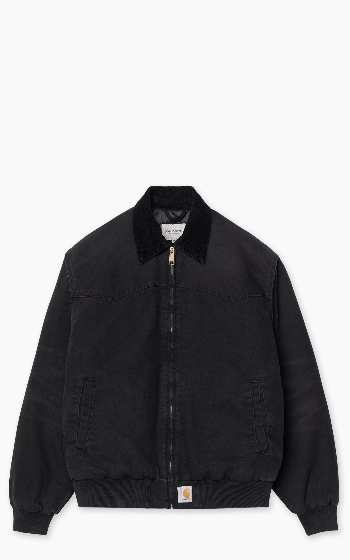 Carhartt WIP OG Santa Fe Jacket Dearborn Canvas Stone Canvas Black/Black