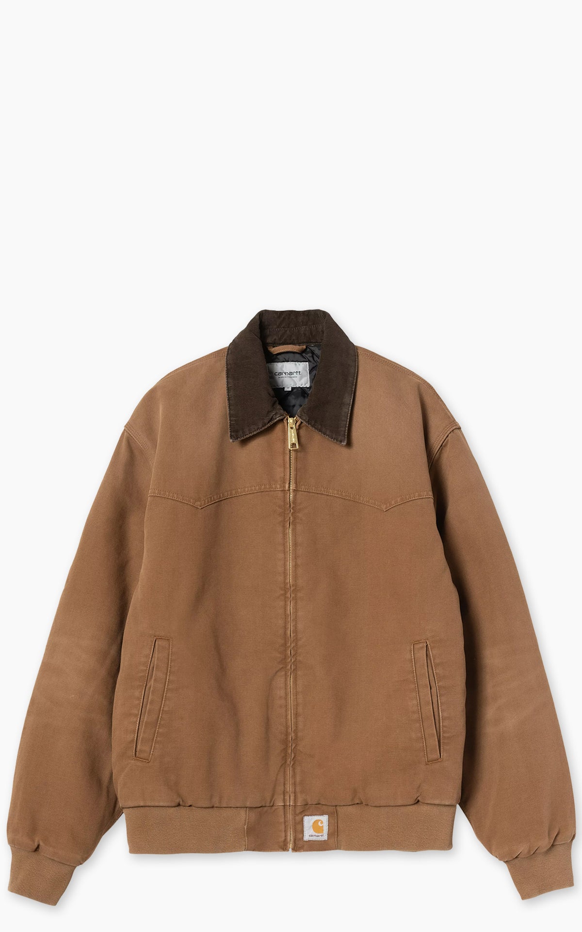 Carhartt WIP OG Santa Fe Jacket Dearborn Canvas Stone Canvas WIP H Brown/Tobacco