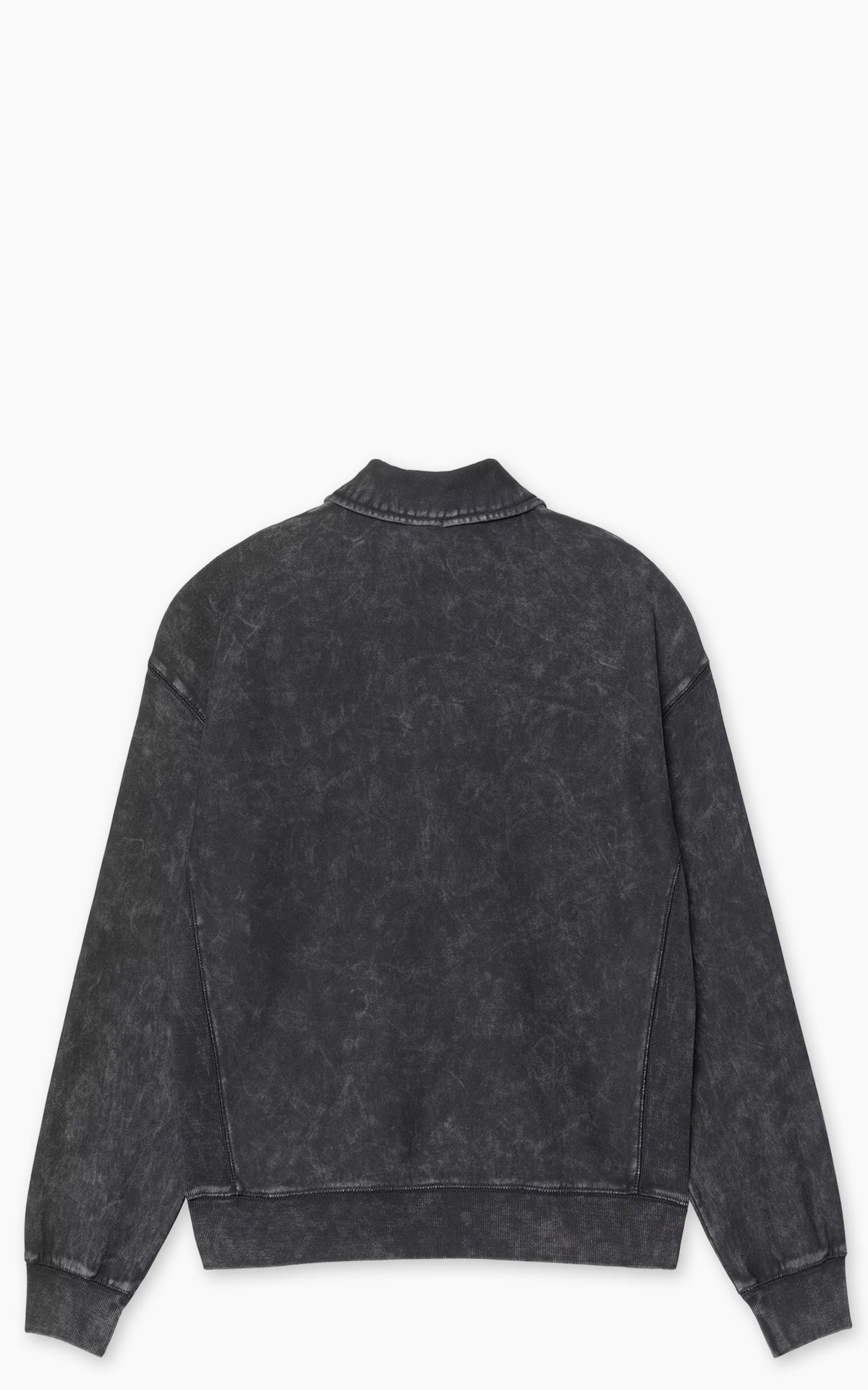 Carhartt WIP Lambert Polo Sweatshirt Moon Wash Black
