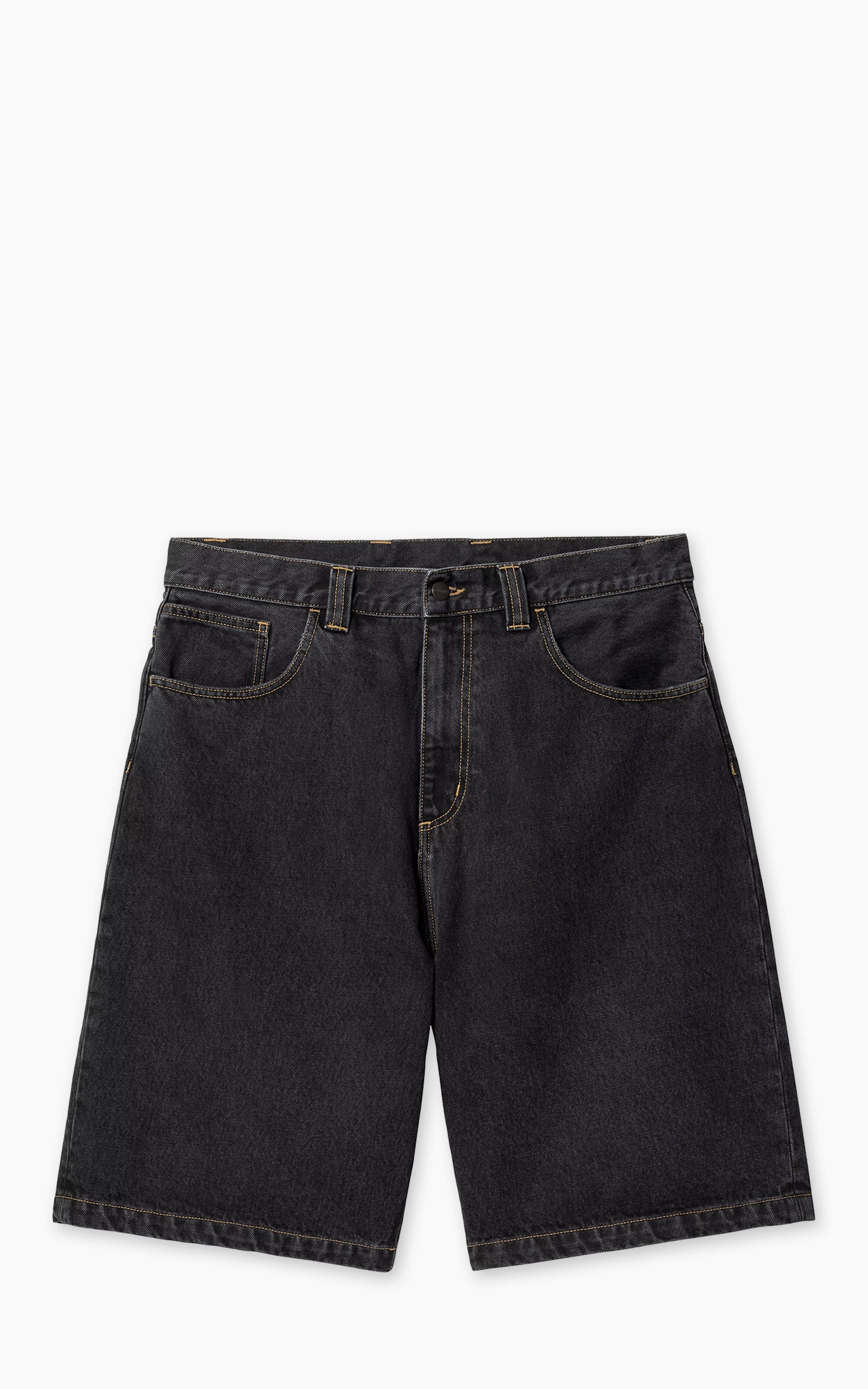 Carhartt WIP Brandon Short Smith Denim Stone Washed Black