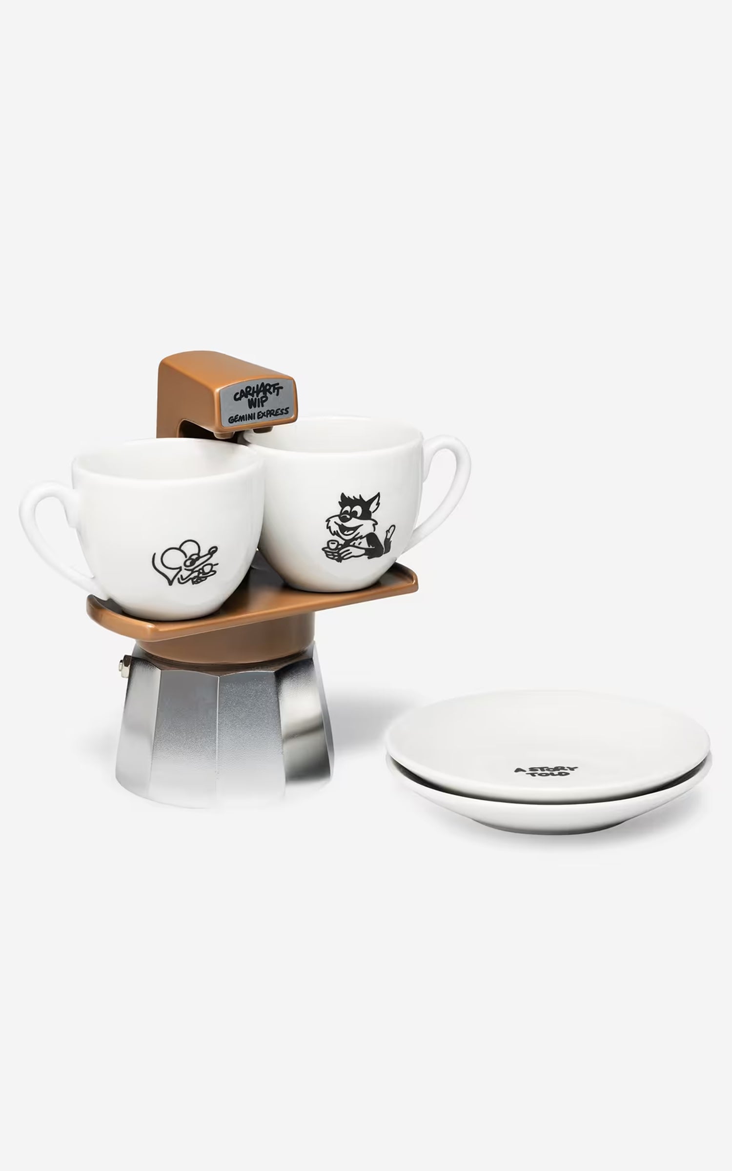 Carhartt WIP x Gemini Express ® "Coffee Break" Espresso Coffee Maker (Pack) Aluminium Brown