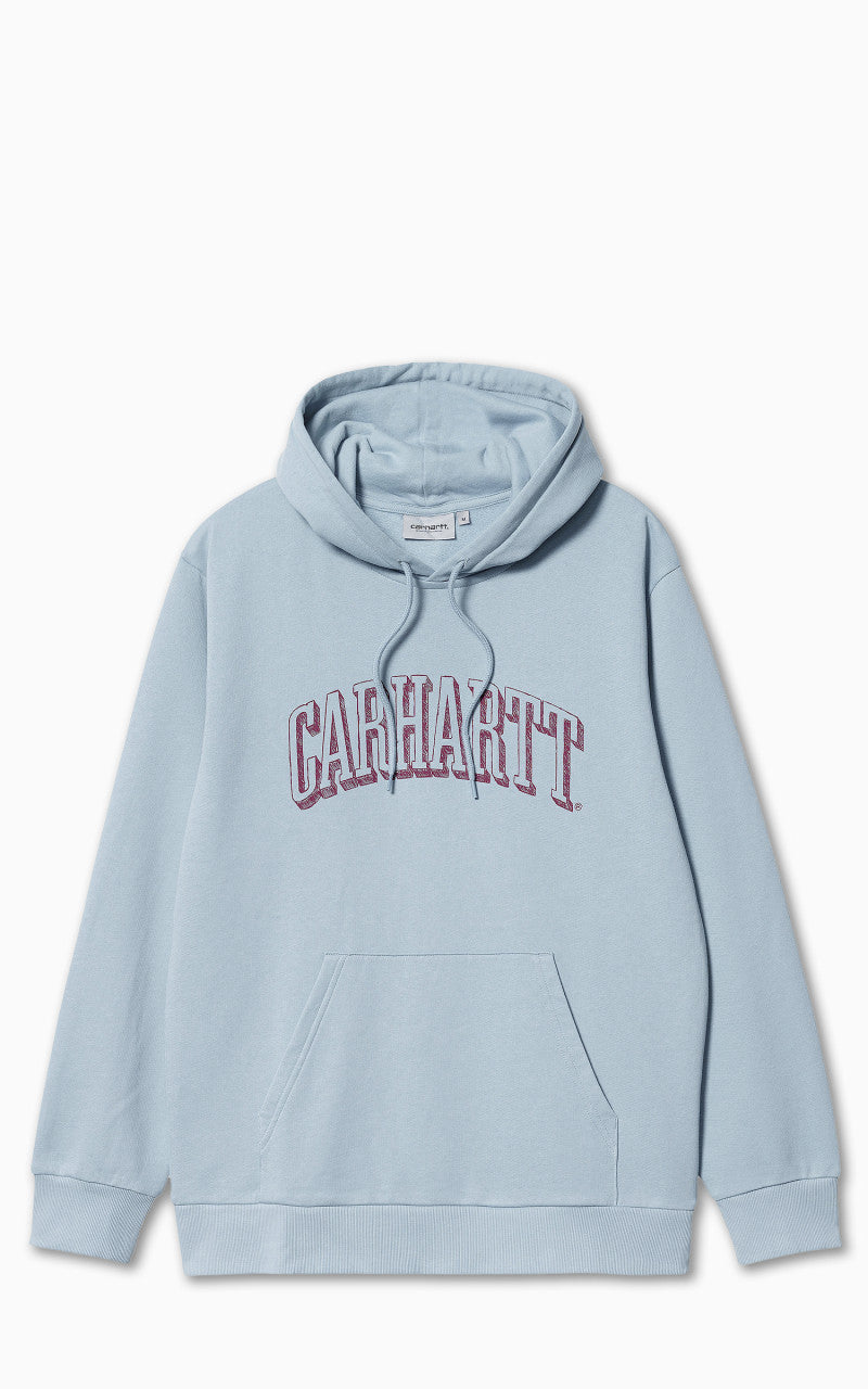 Carhartt WIP Hooded Scrawl Sweatshirt Misty Sky/Corvina