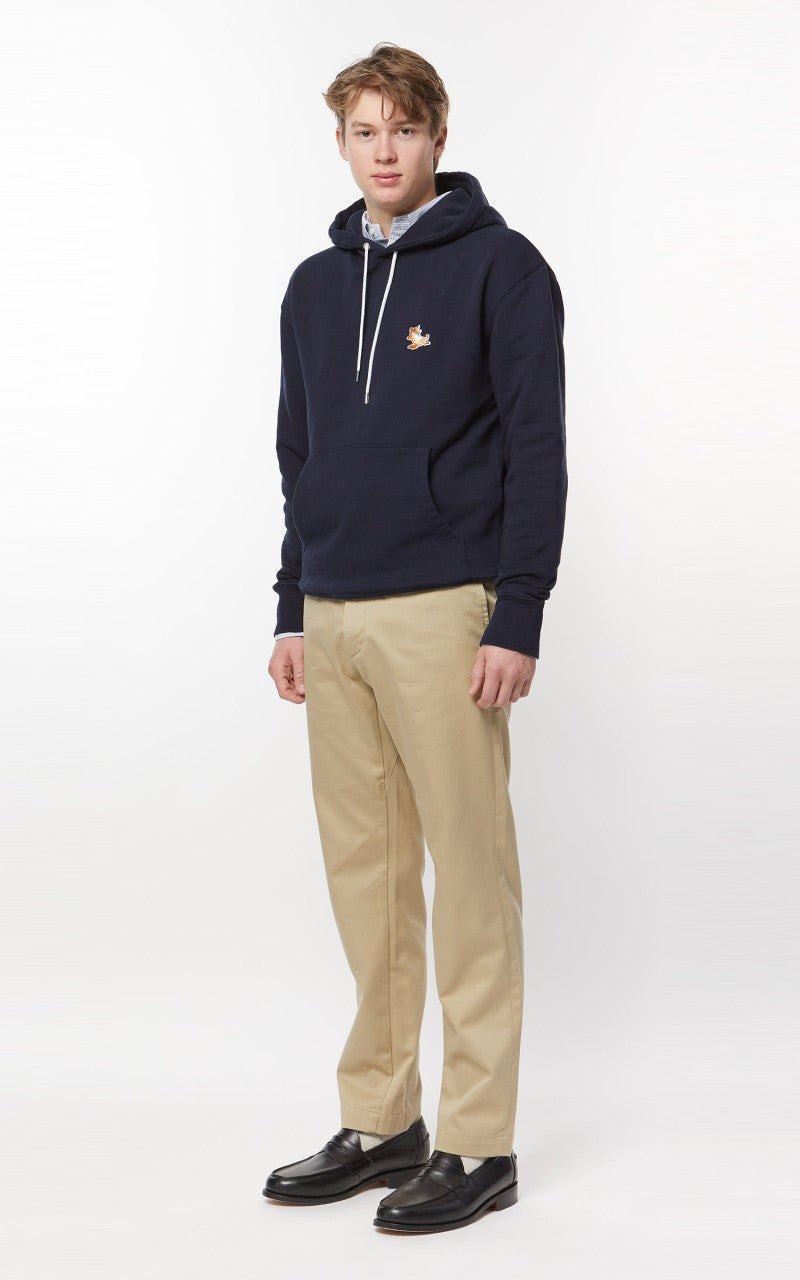 Maison Kitsuné Chillax Fox Patch Classic Hoodie Navy
