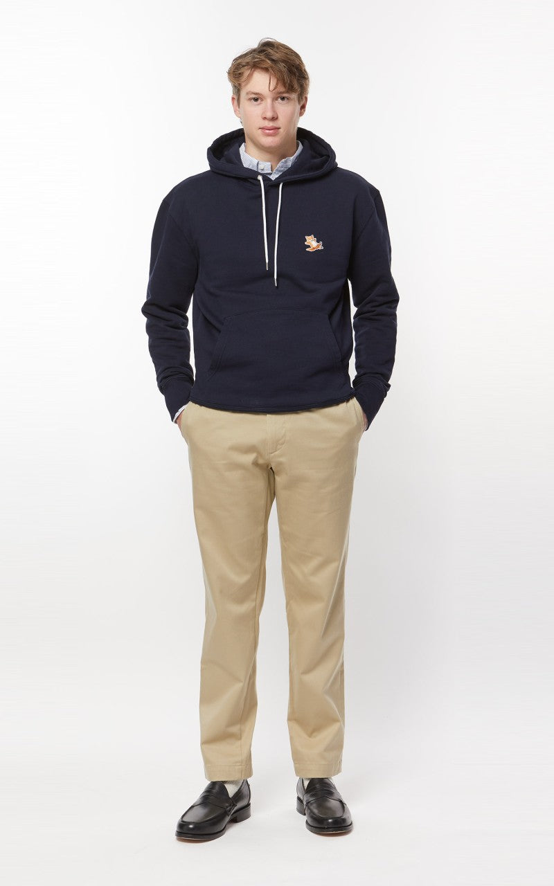 Maison Kitsuné Chillax Fox Patch Classic Hoodie Navy