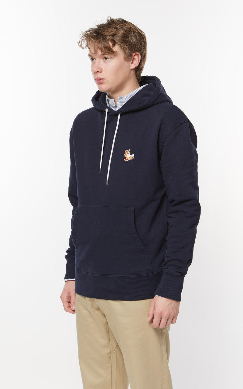 Maison Kitsuné Chillax Fox Patch Classic Hoodie Navy