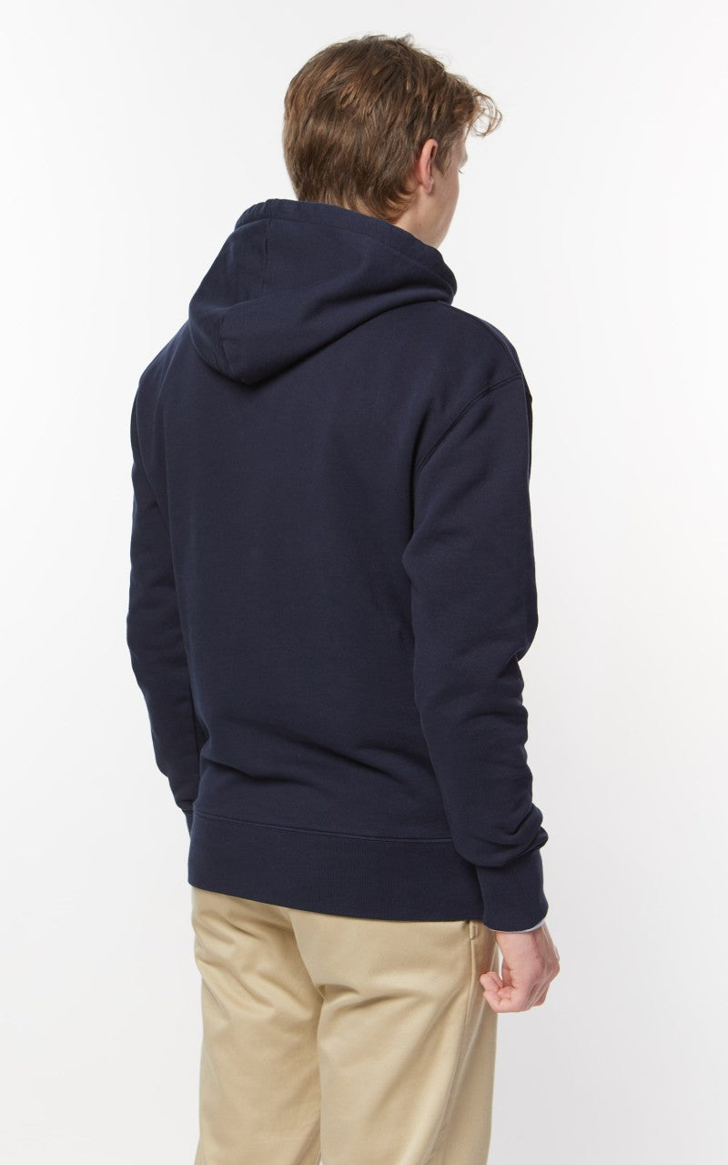 Maison Kitsuné Chillax Fox Patch Classic Hoodie Navy