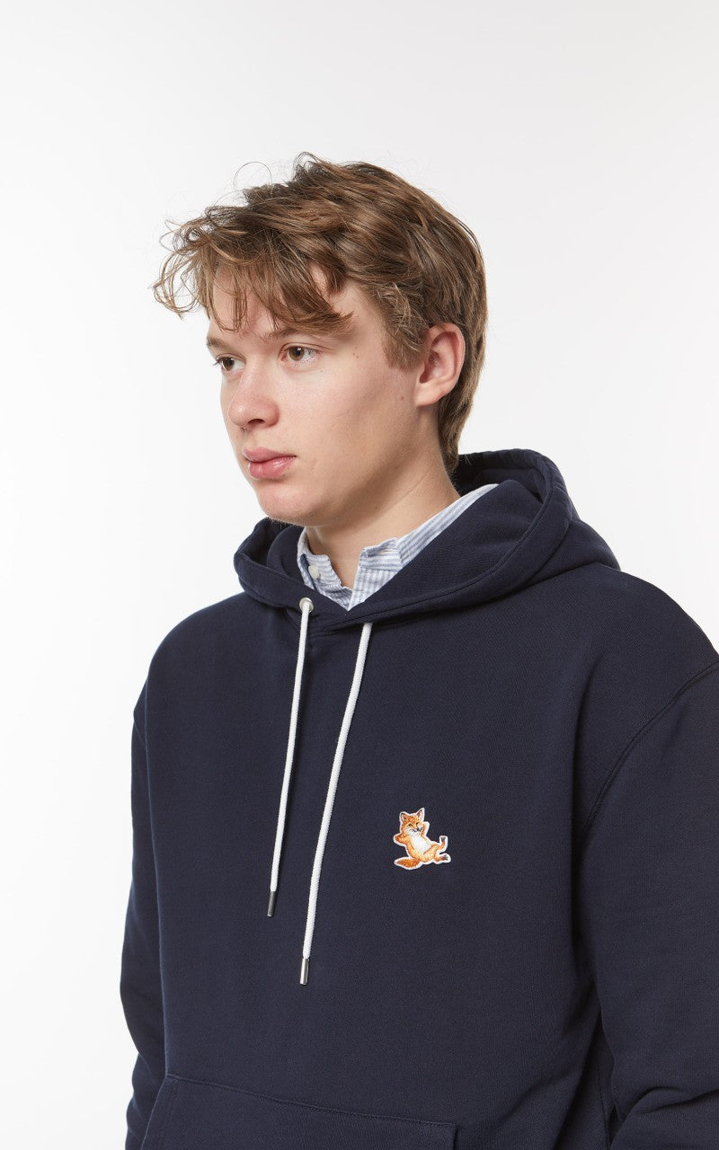 Maison Kitsuné Chillax Fox Patch Classic Hoodie Navy