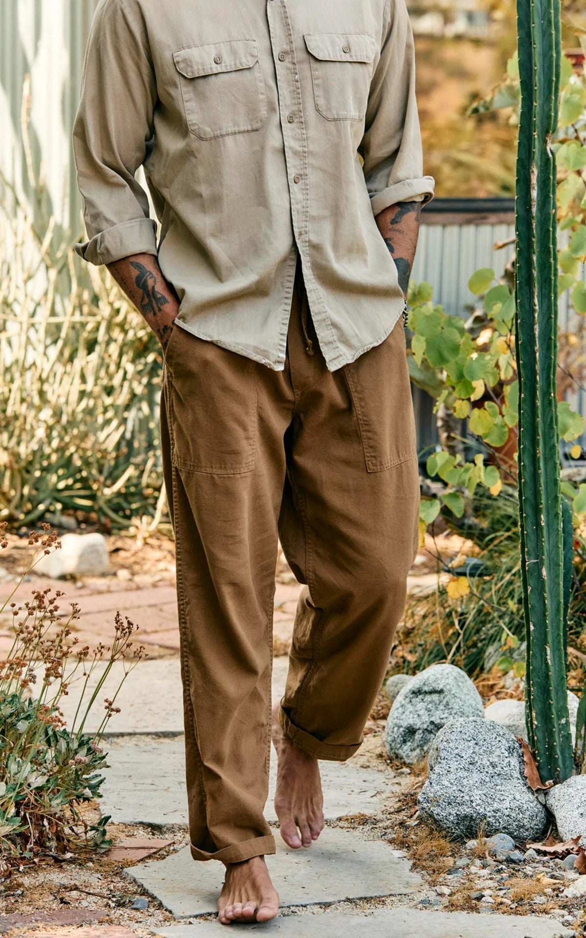 Imogene + Willie The Ventura Chore Pant Field Tan
