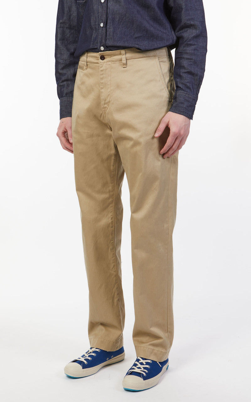 Japan Blue Modern Military Chino Beige