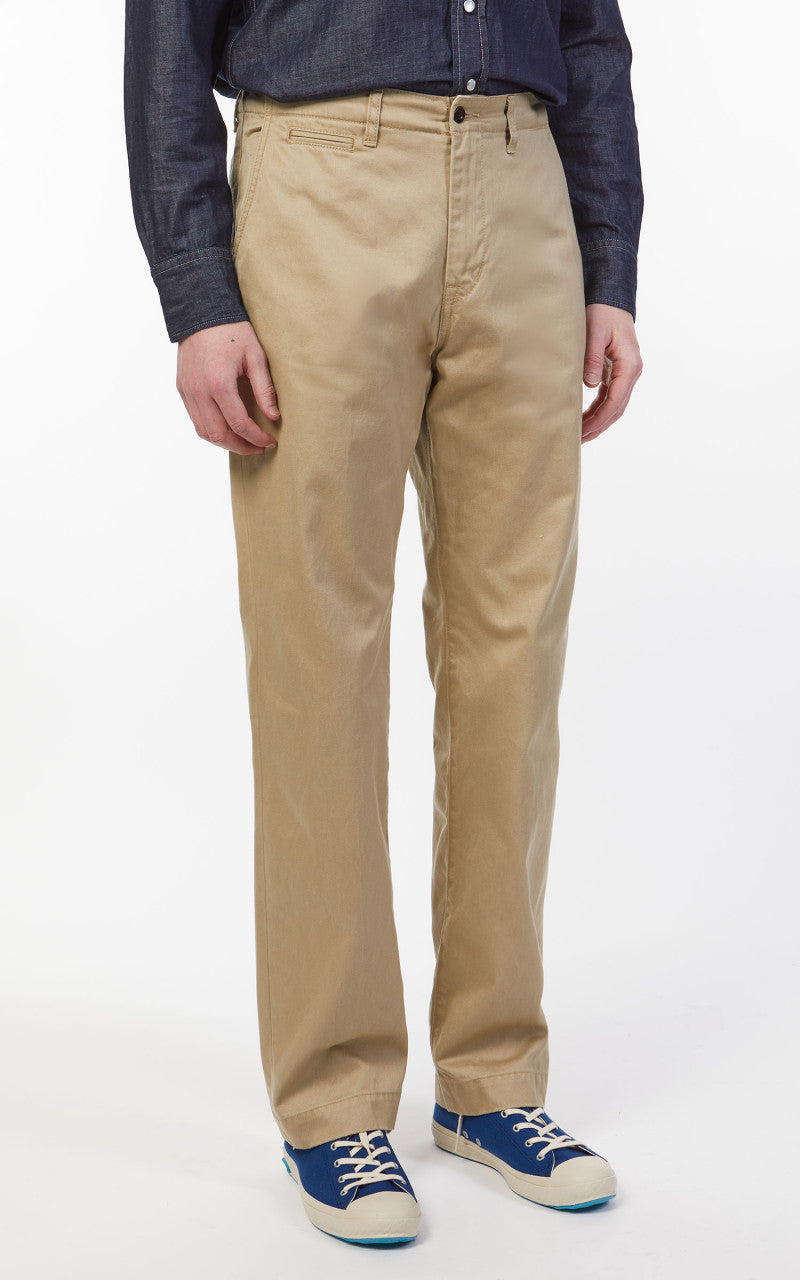 Japan Blue Modern Military Chino Beige