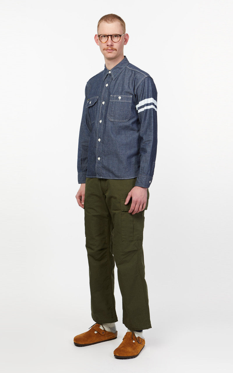 Japan Blue Modern Military Cargo Pants Ripstop Olive Drab