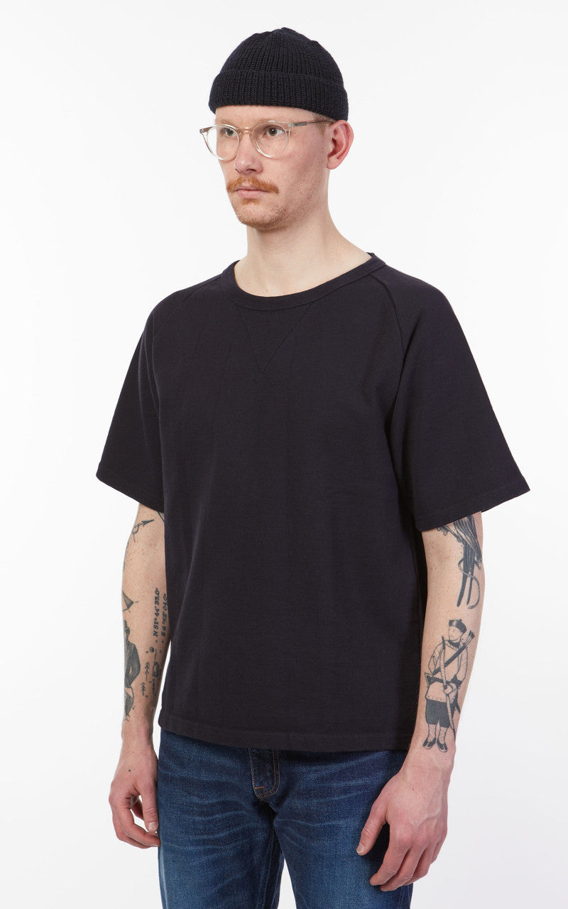 Japan Blue Heavyweight Raglan T-Shirt Navy 16.5oz
