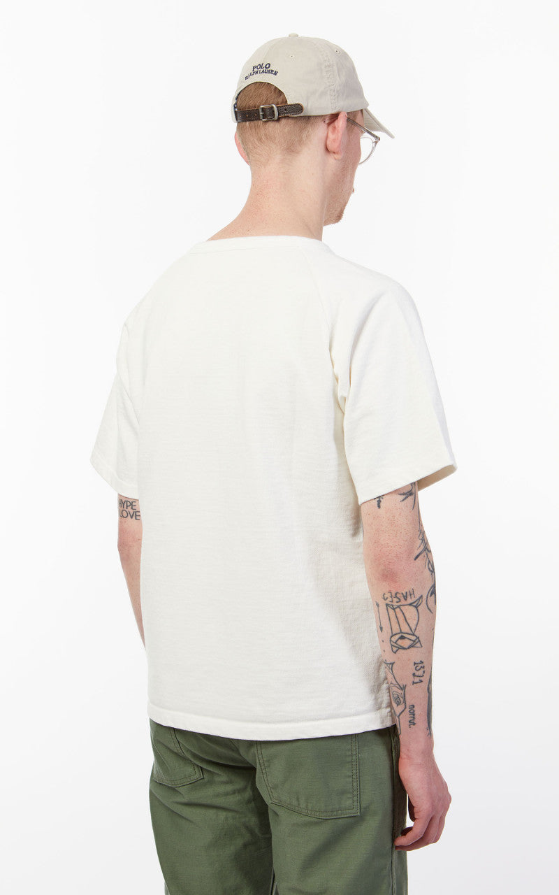 Japan Blue Heavyweight Raglan T-Shirt White 16.5oz