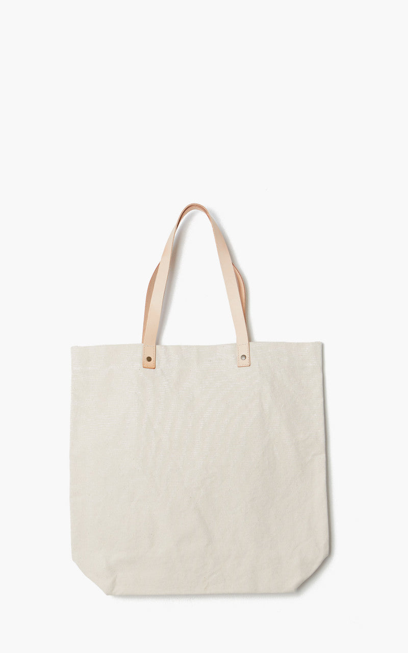 Japan Blue Denim Tote Bag Cream