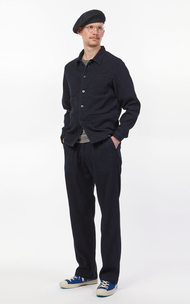 Japan Blue Sashiko Coverall Jacket Indigo