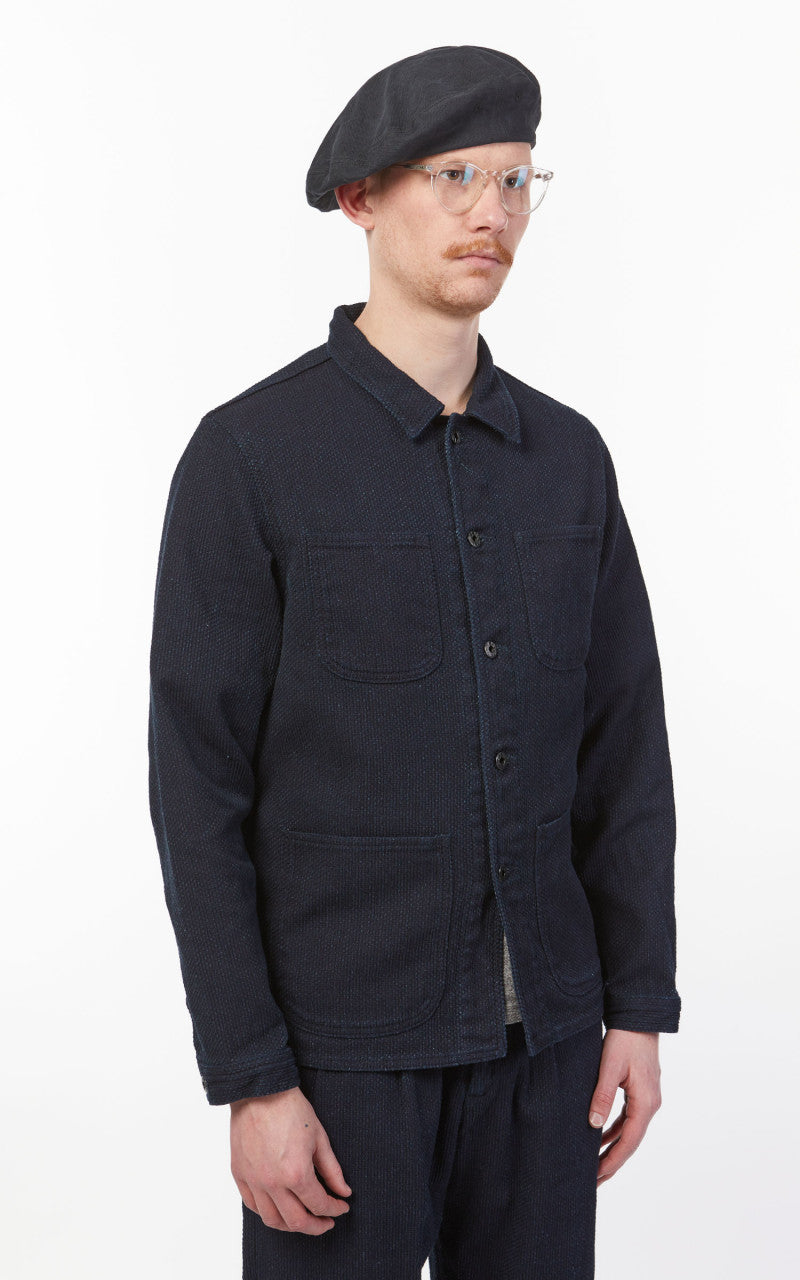 Japan Blue Sashiko Coverall Jacket Indigo