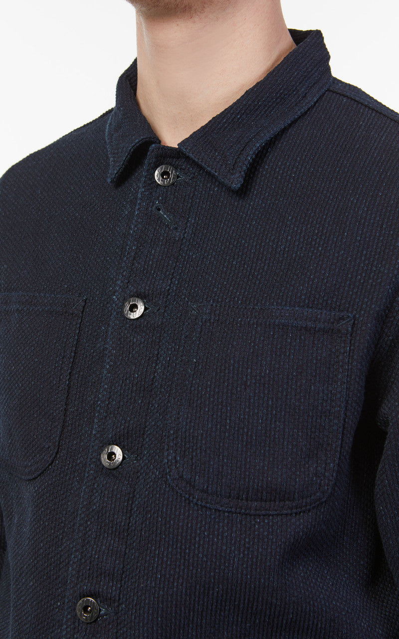Japan Blue Sashiko Coverall Jacket Indigo