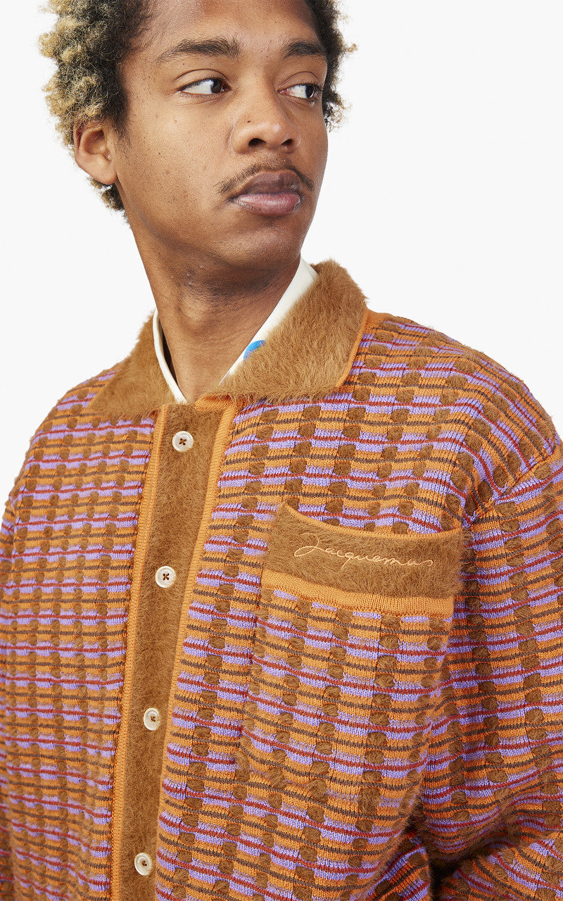 Jacquemus Le Cardigan Macio Multi Brown