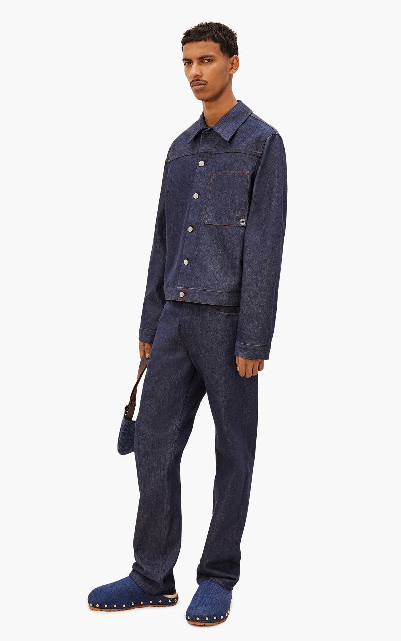 Jacquemus La Veste De-Nimes Jao Navy/Brown