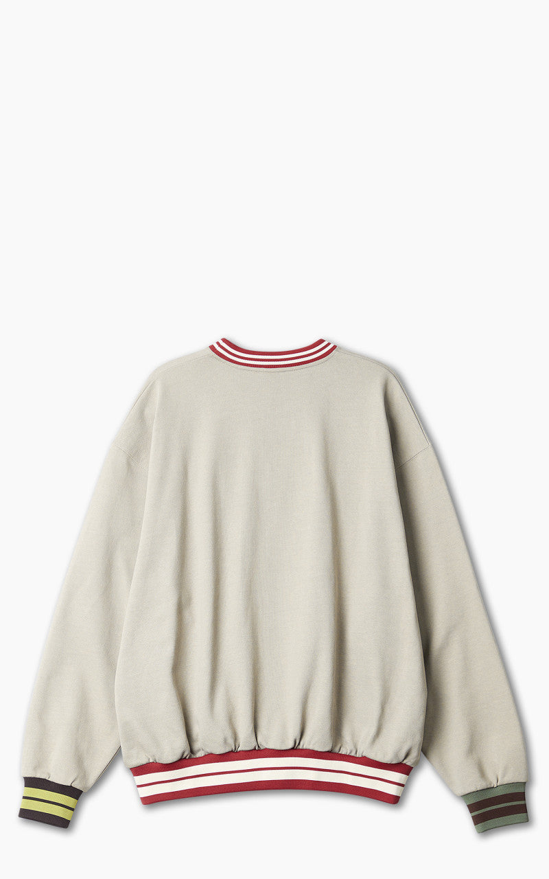 Jacquemus Le Sweatshirt Lasso Striped Rib Sweatshirt Khaki