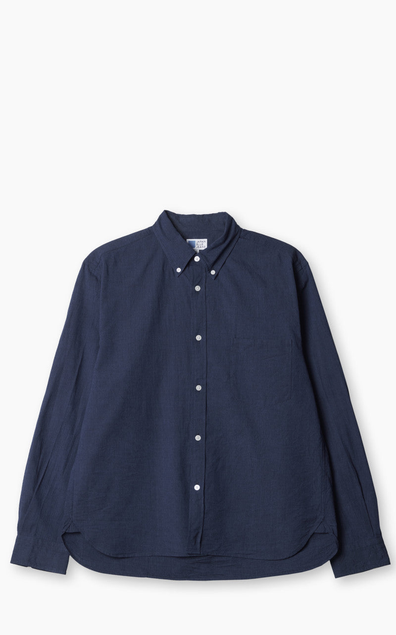 Japan Blue Cote d’Ivoire Cotton Selvedge Chambray Shirt Dark Indigo
