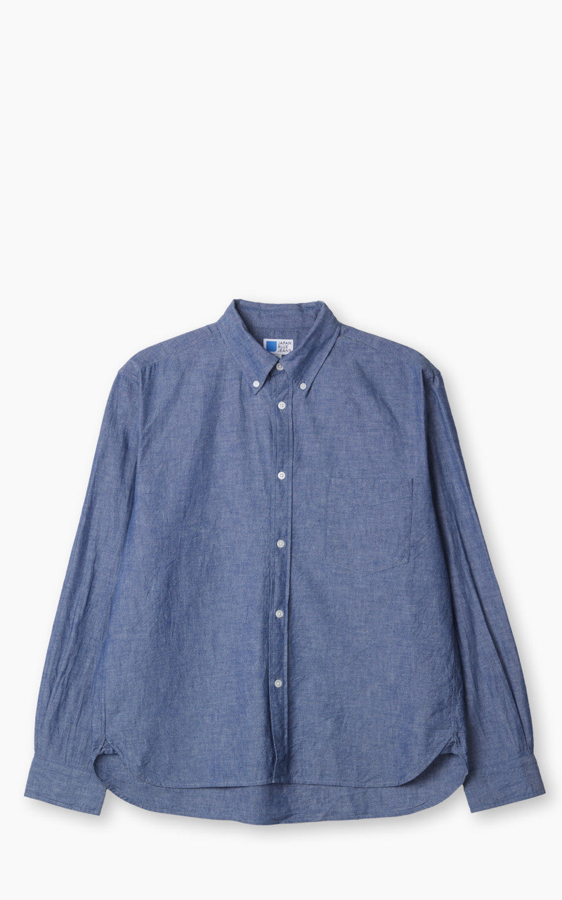 Japan Blue Cote d’Ivoire Cotton Selvedge Chambray Shirt Indigo