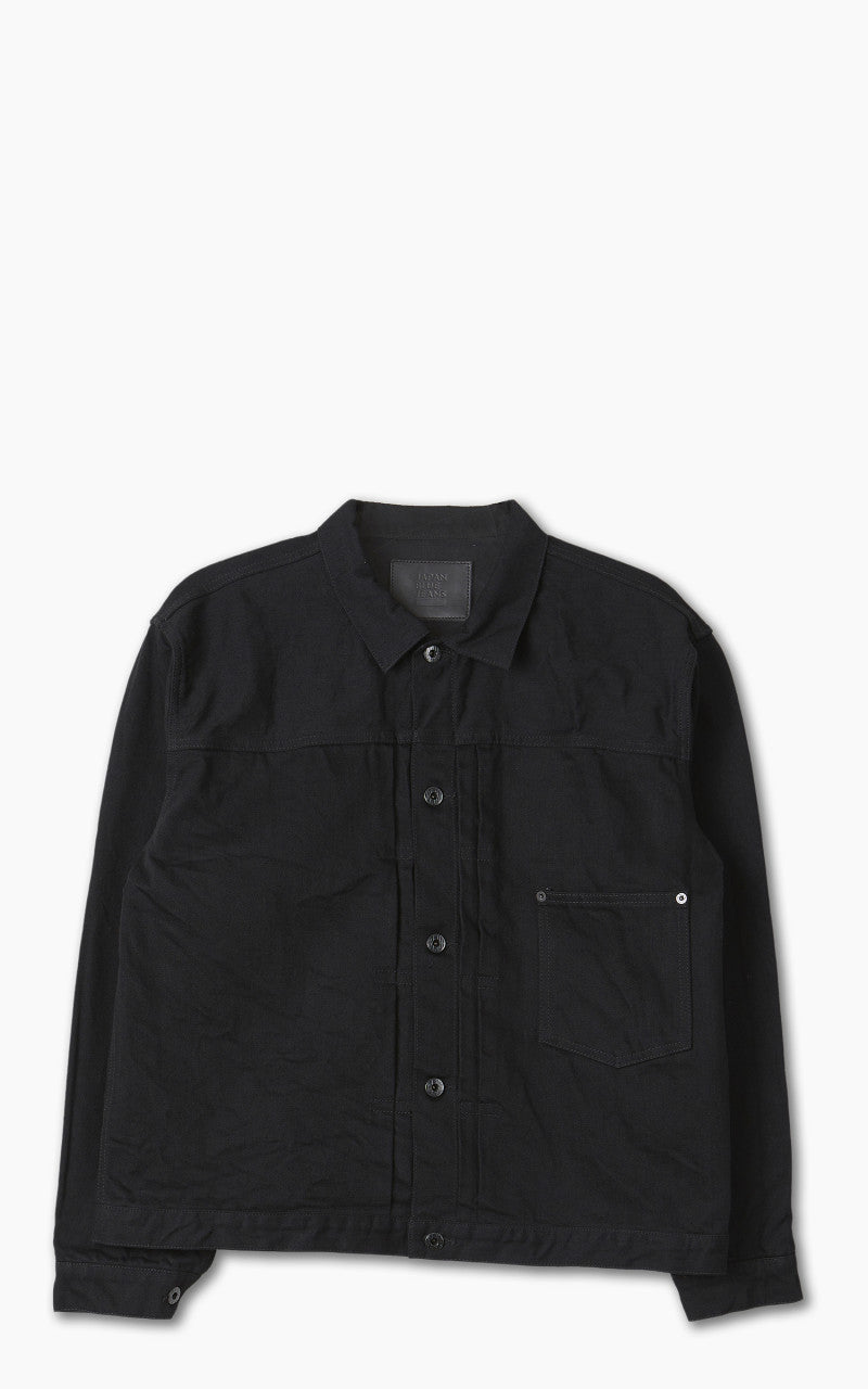 Japan Blue Classic Denim Jacket Aging Washed Black
