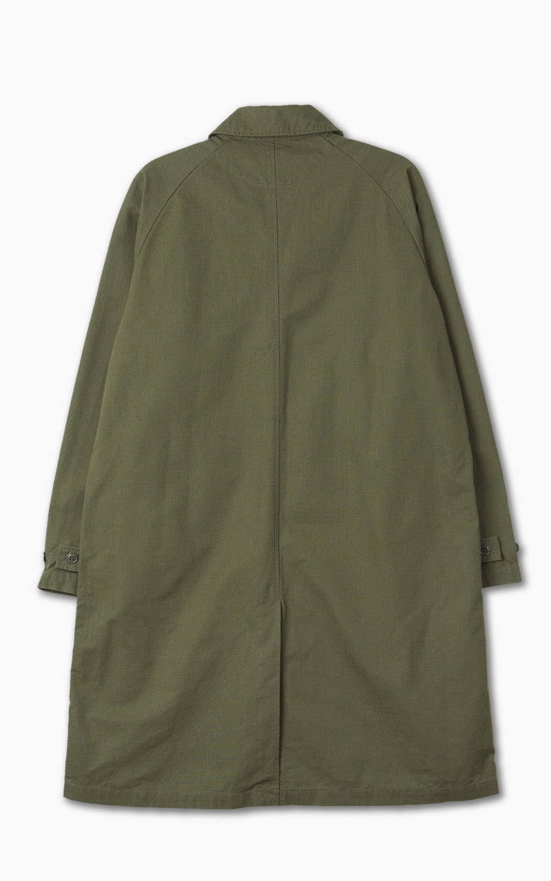 Japan Blue Balmacaan Coat Olive Drab