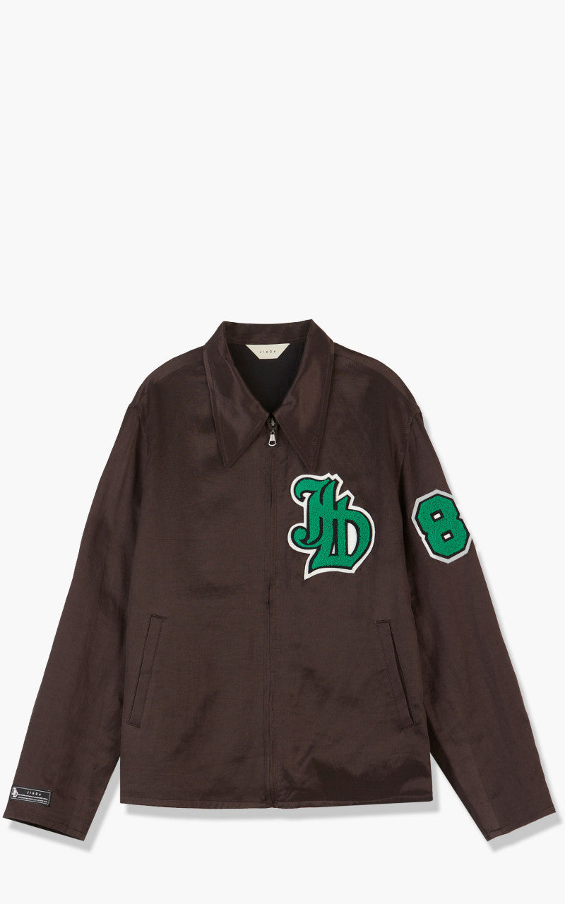 Jieda Patch Zip Jacket Brown