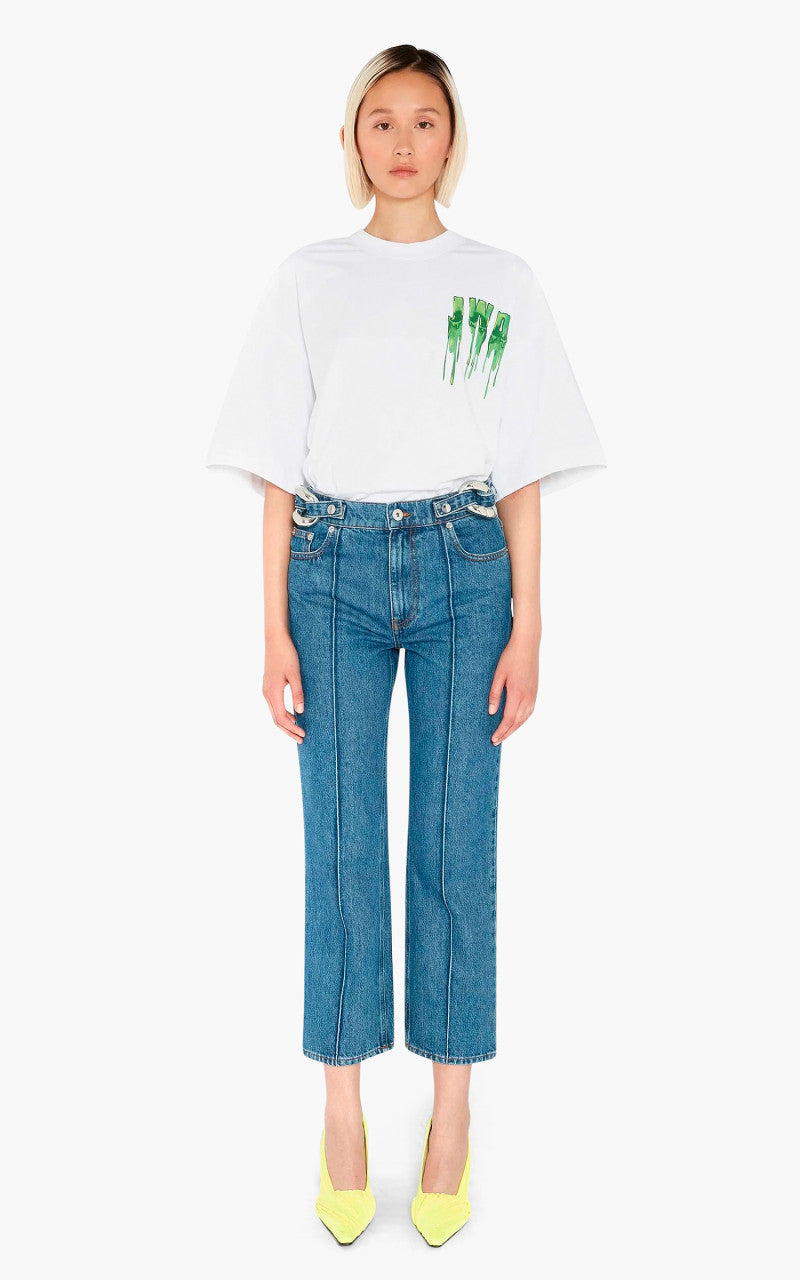 JW Anderson Chain Link Slim Fit Jeans Light Blue