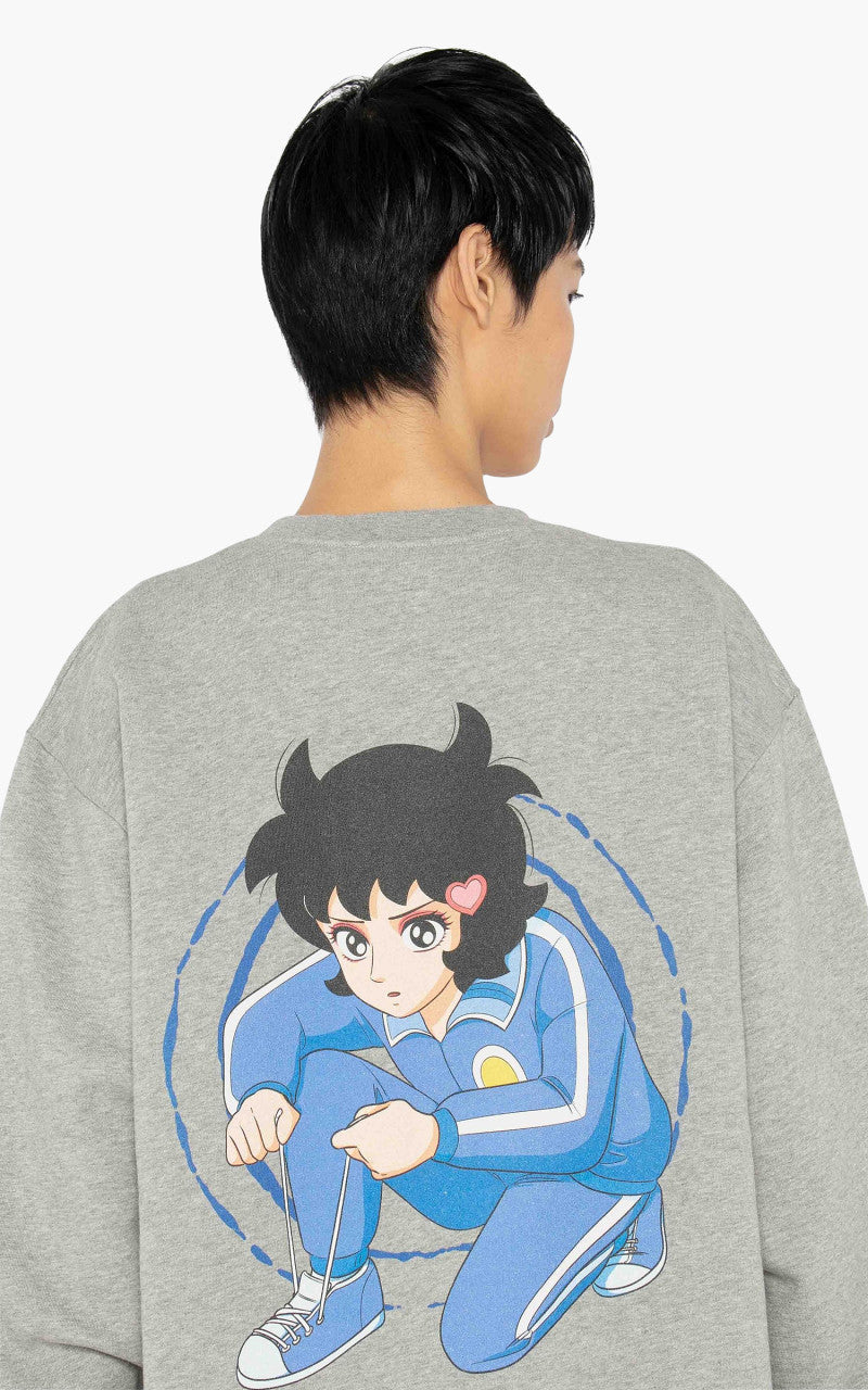 JW Anderson RH Print Sweatshirt Grey Melange