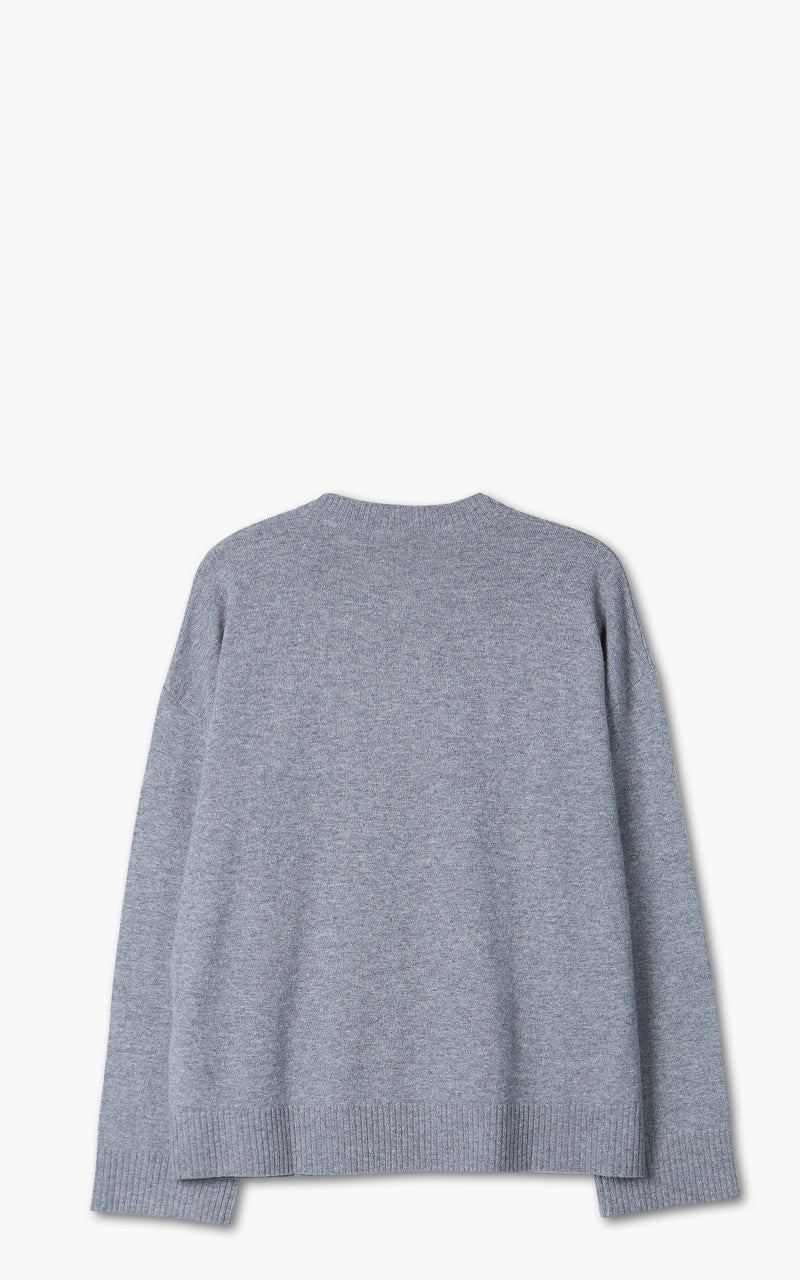 JW Anderson Logo Crew Neck Jumper Grey Melange