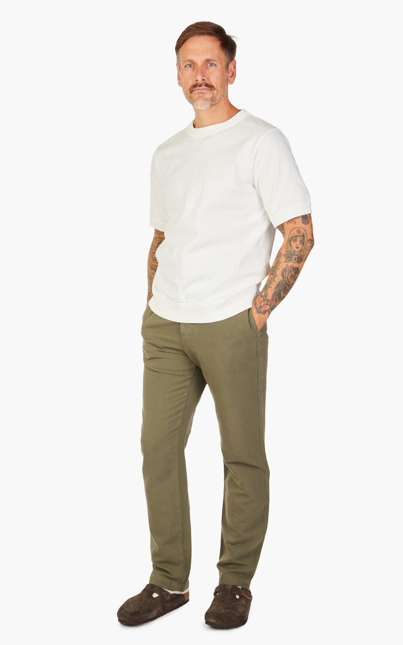 Jackman Dotsume Rib T-Shirt Off White