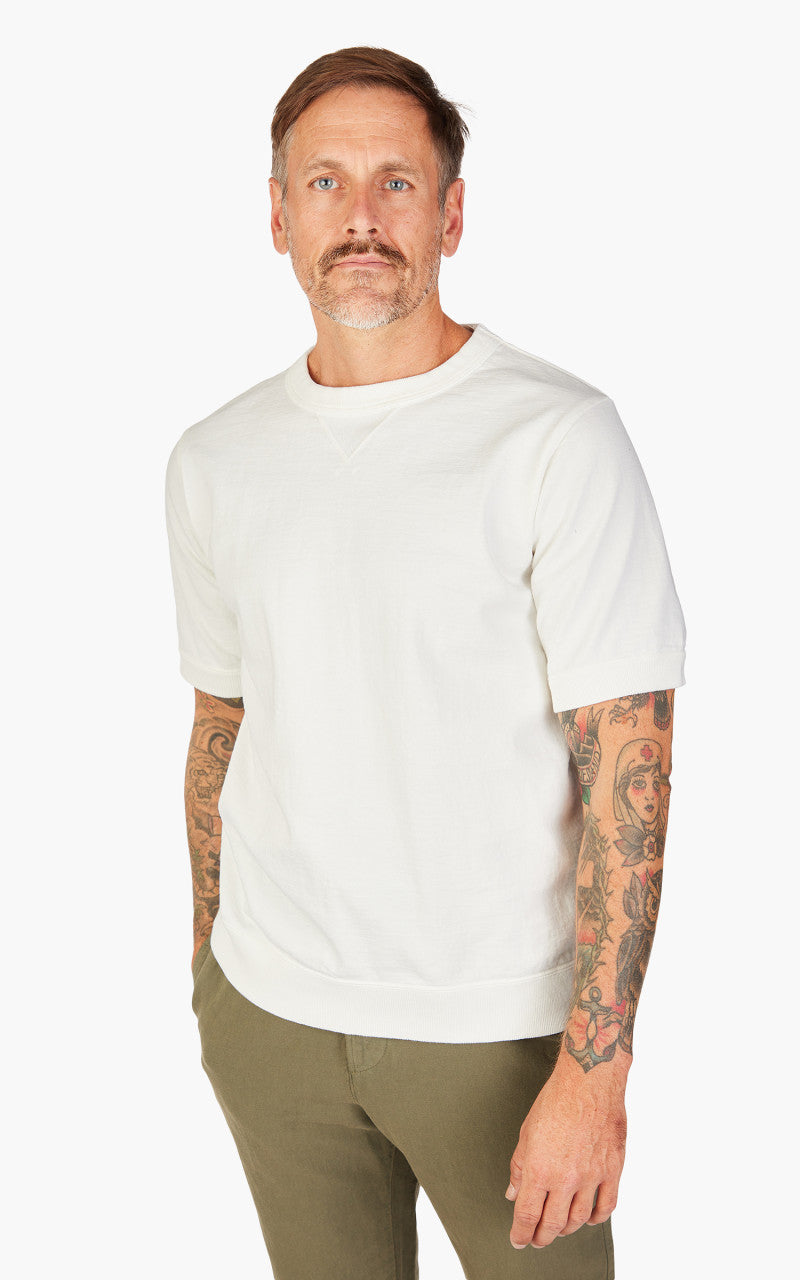 Jackman Dotsume Rib T-Shirt Off White